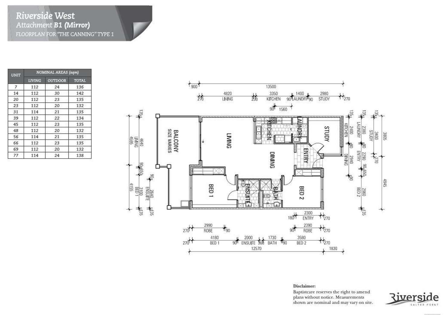 Floorplan of Homely retirement listing, Villa 48/10 Roebuck Drive, Salter Point WA 6152