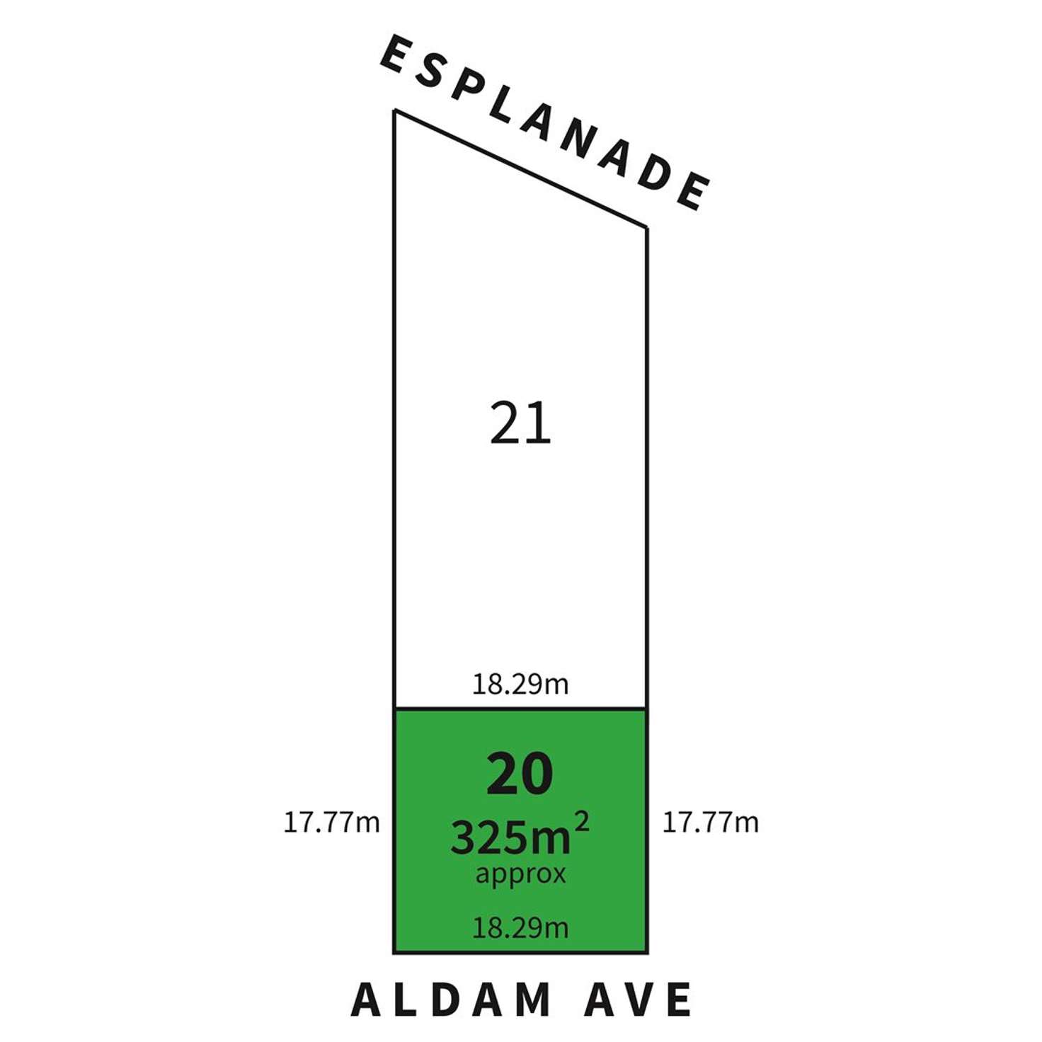 Floorplan of Homely residentialLand listing, 6 (Allot 20) Aldam Avenue, Aldinga Beach SA 5173