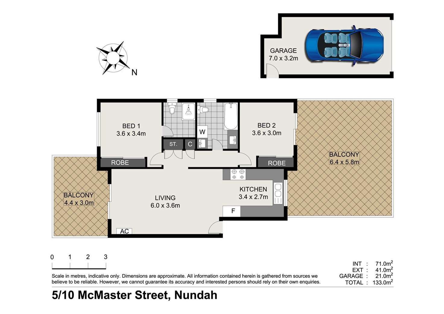 Floorplan of Homely apartment listing, 5/10 McMaster Street, Nundah QLD 4012