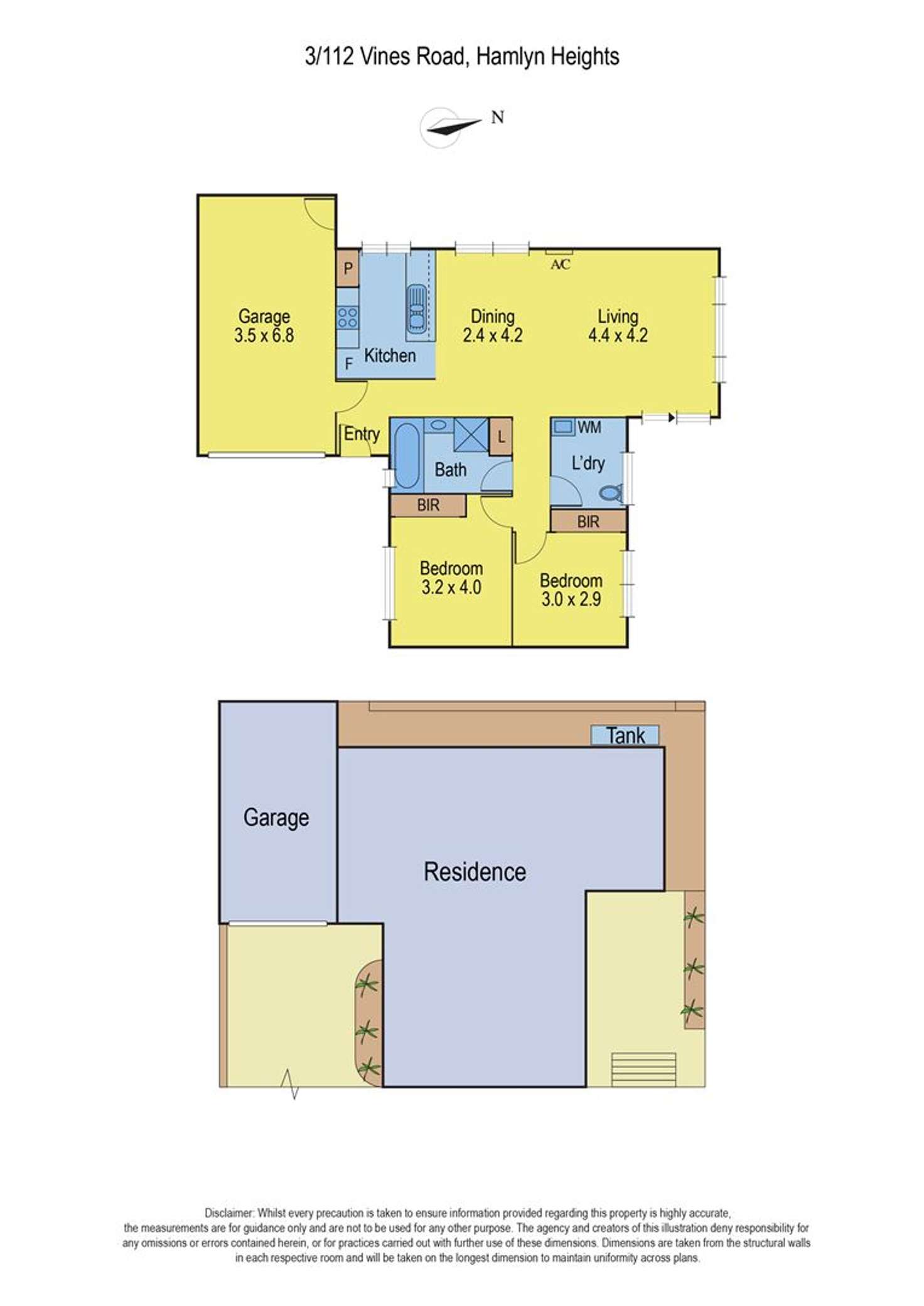 Floorplan of Homely unit listing, 2 & 3/112 Vines Road, Hamlyn Heights VIC 3215