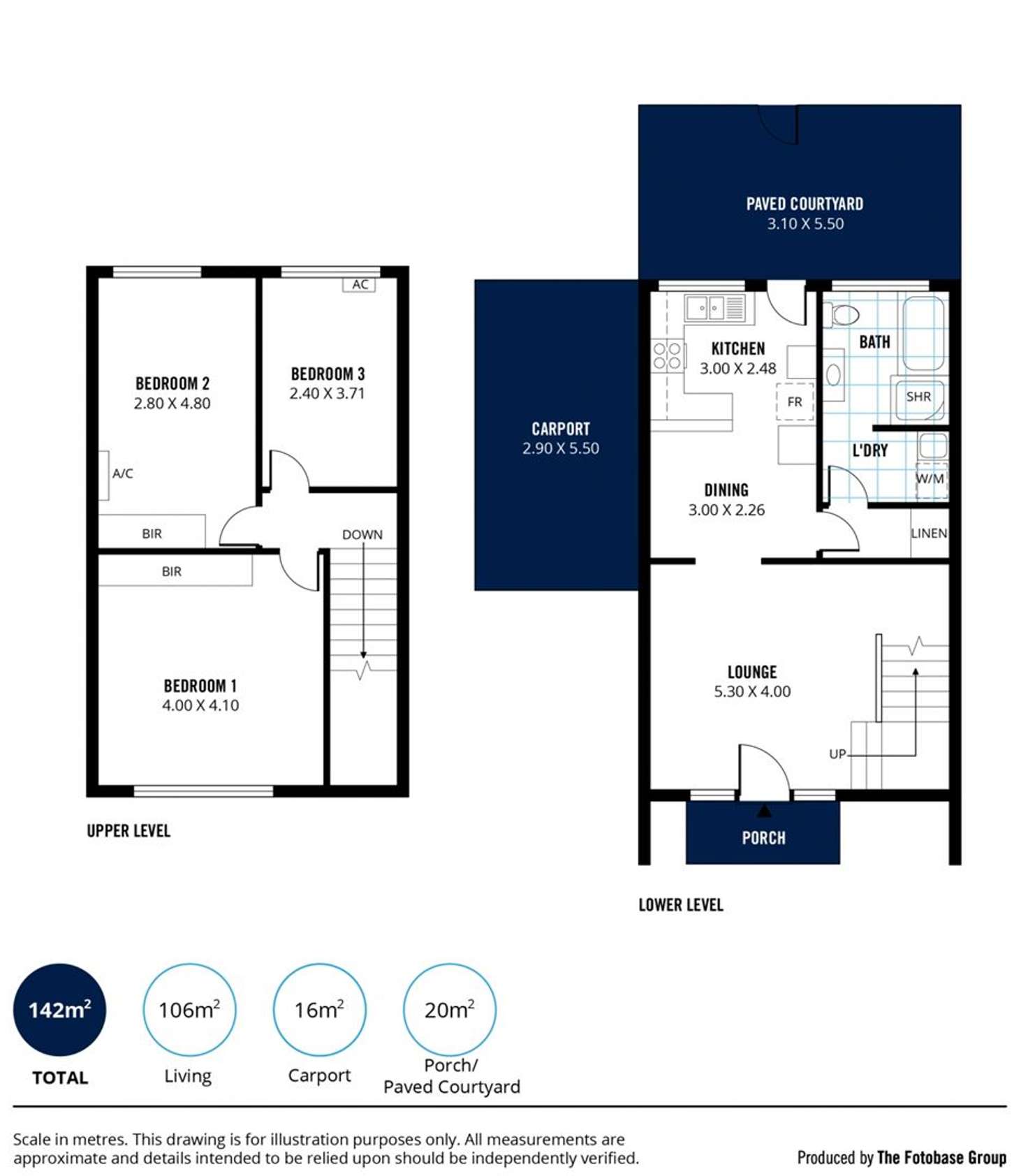 Floorplan of Homely townhouse listing, 7/17 Mary Street, Unley SA 5061