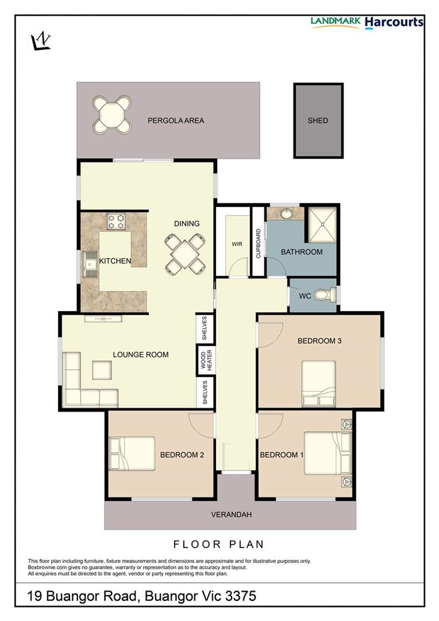 Floorplan of Homely house listing, 19 Buangor Road, Buangor VIC 3375