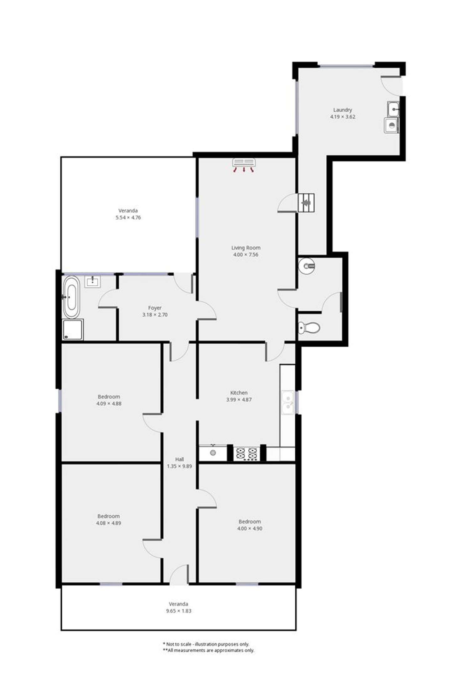 Floorplan of Homely acreageSemiRural listing, 260 Roolama Road, Curramulka SA 5580