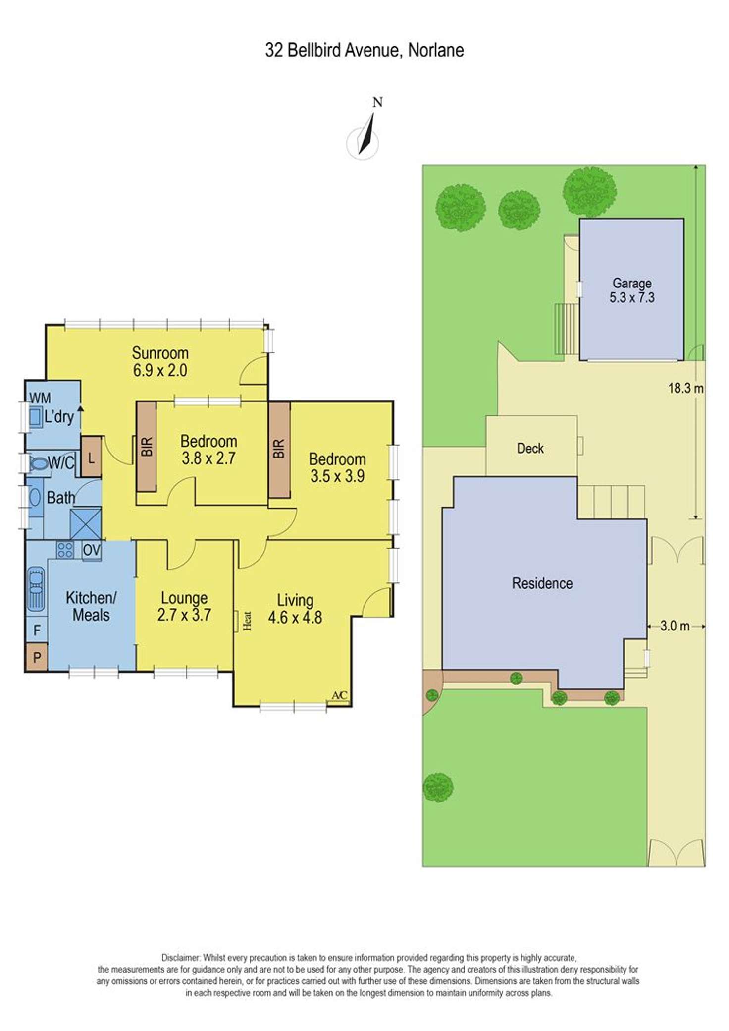 Floorplan of Homely house listing, 32 Bellbird Avenue, Norlane VIC 3214