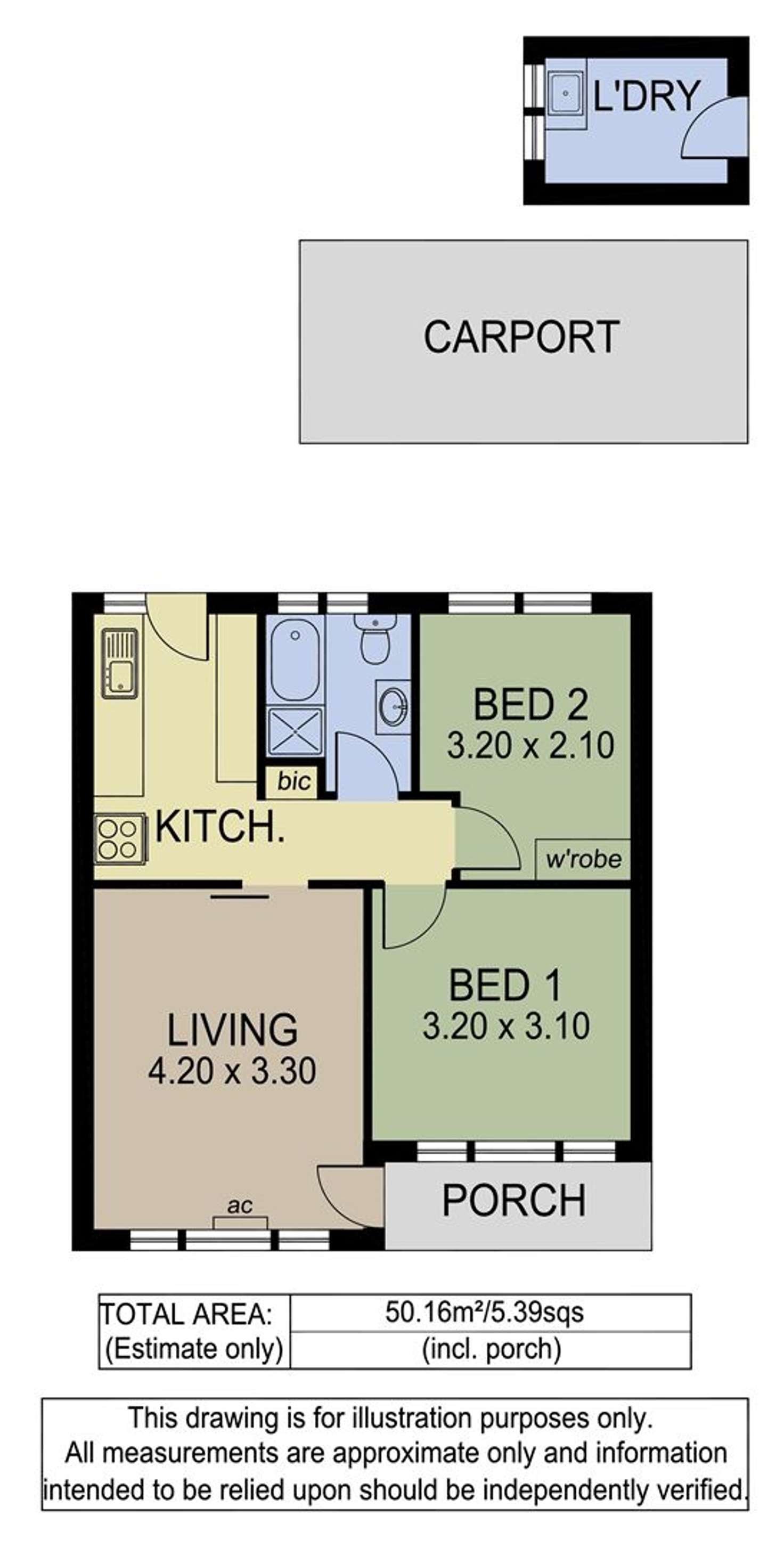 Floorplan of Homely unit listing, 4/1 Barnett Terrace, Seacliff Park SA 5049