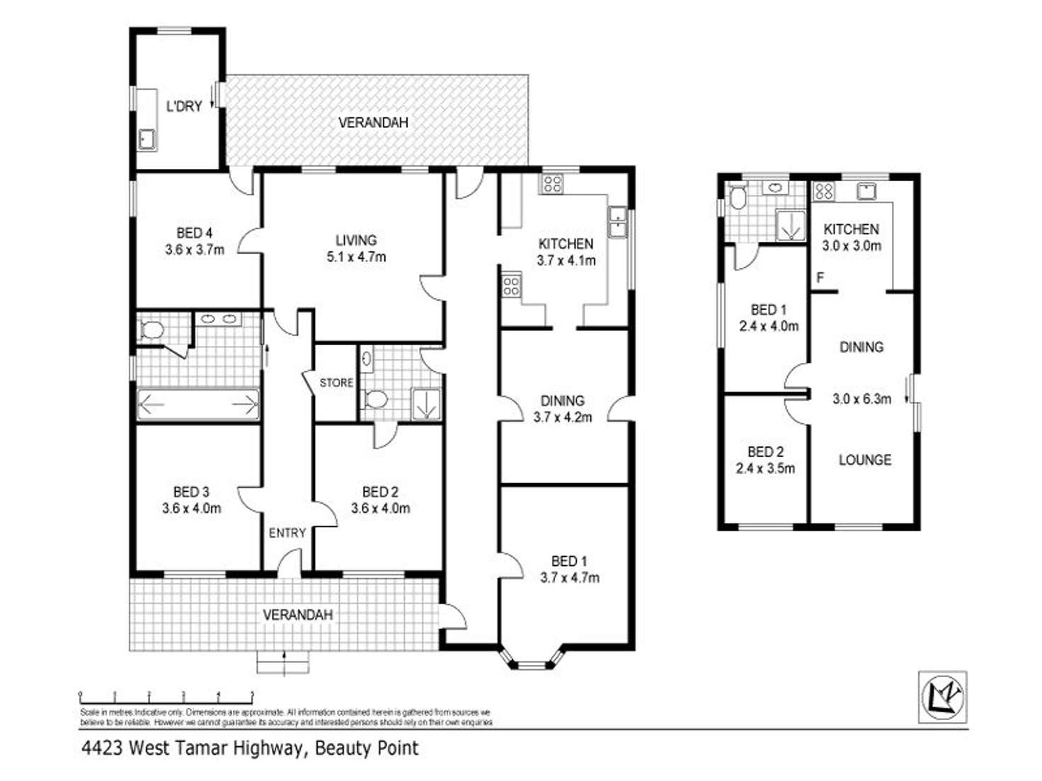 Floorplan of Homely house listing, 4423 West Tamar Hwy, Beauty Point TAS 7270