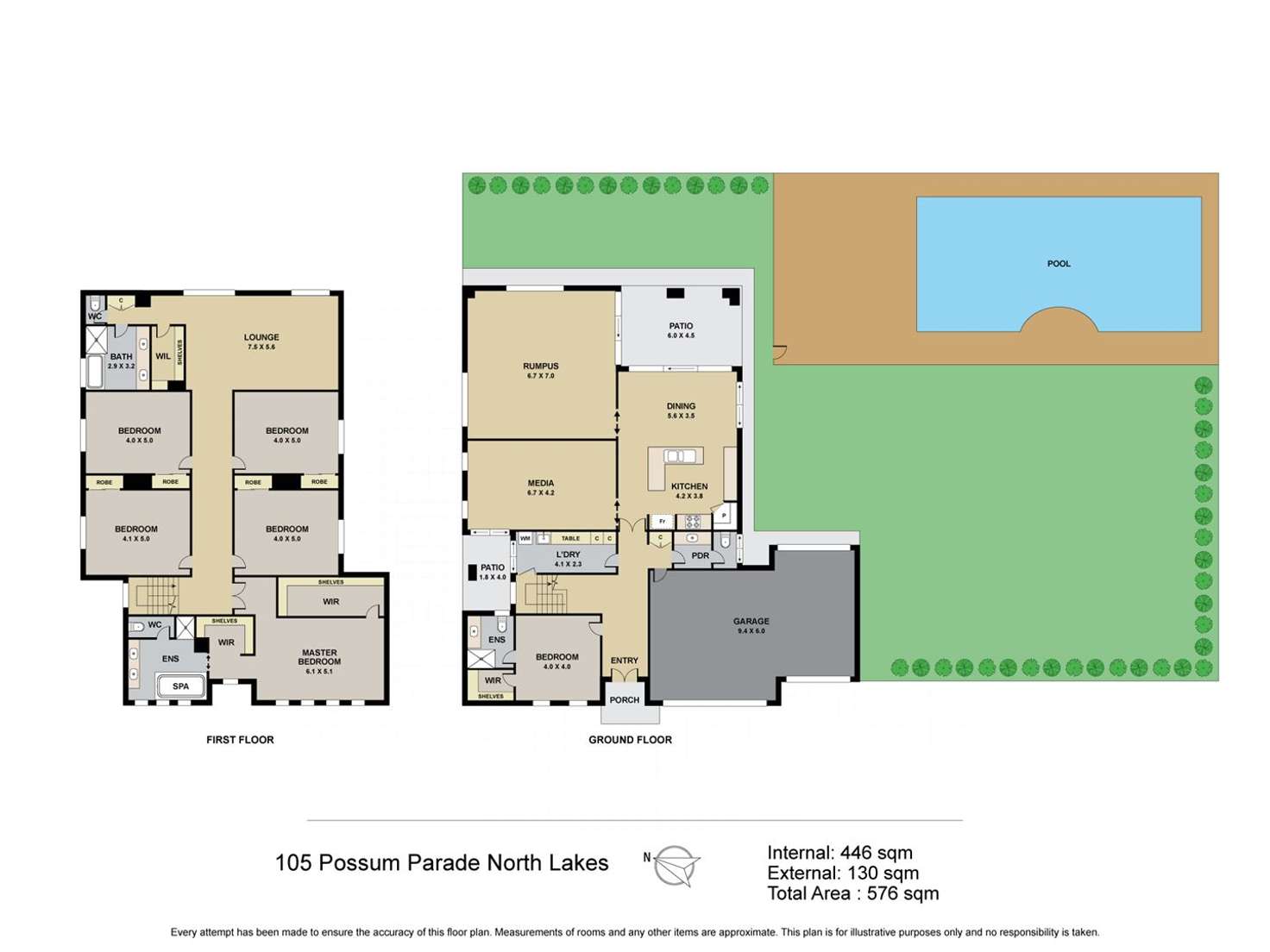 Floorplan of Homely house listing, 105 Possum Parade, North Lakes QLD 4509