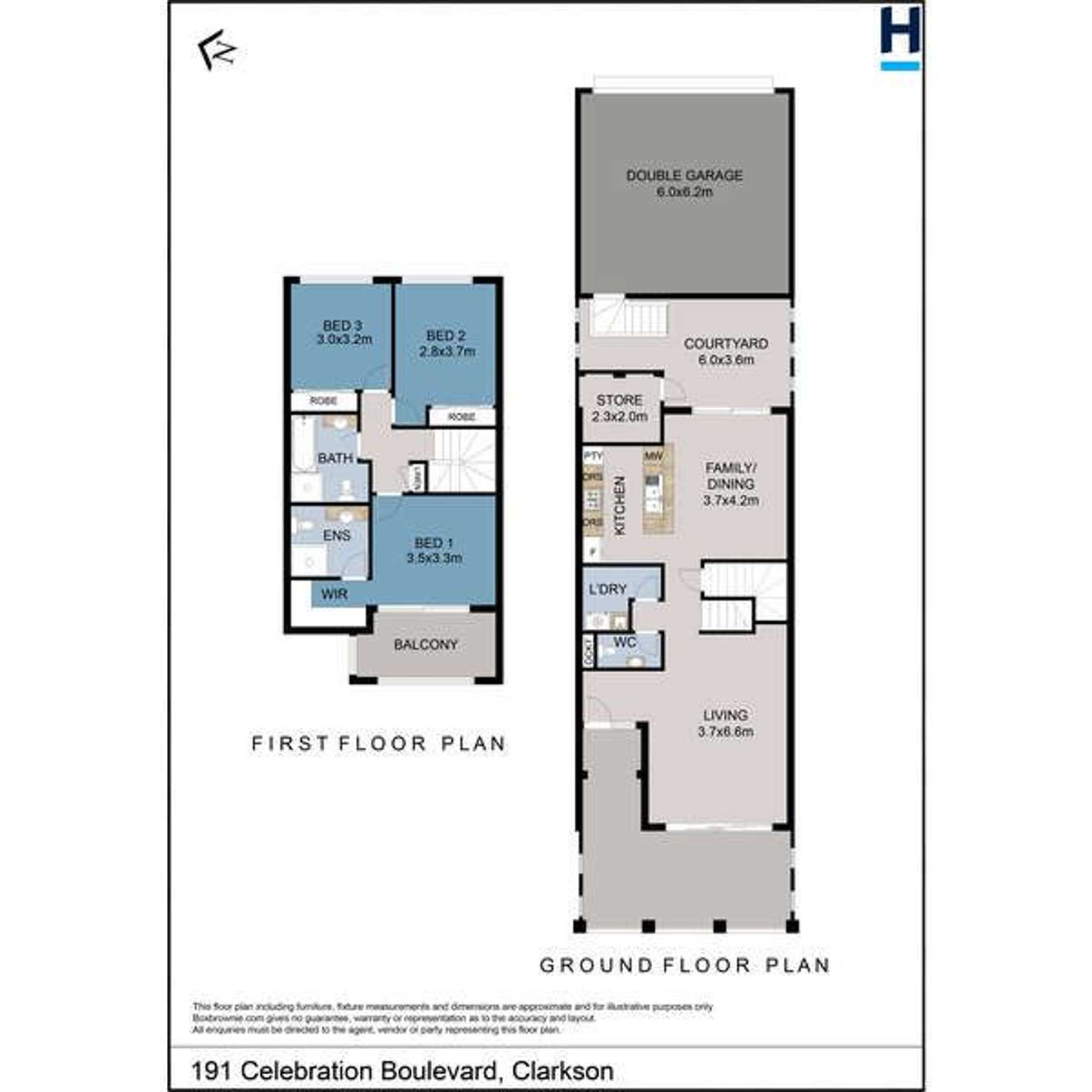 Floorplan of Homely house listing, 191 Celebration Boulevard, Clarkson WA 6030