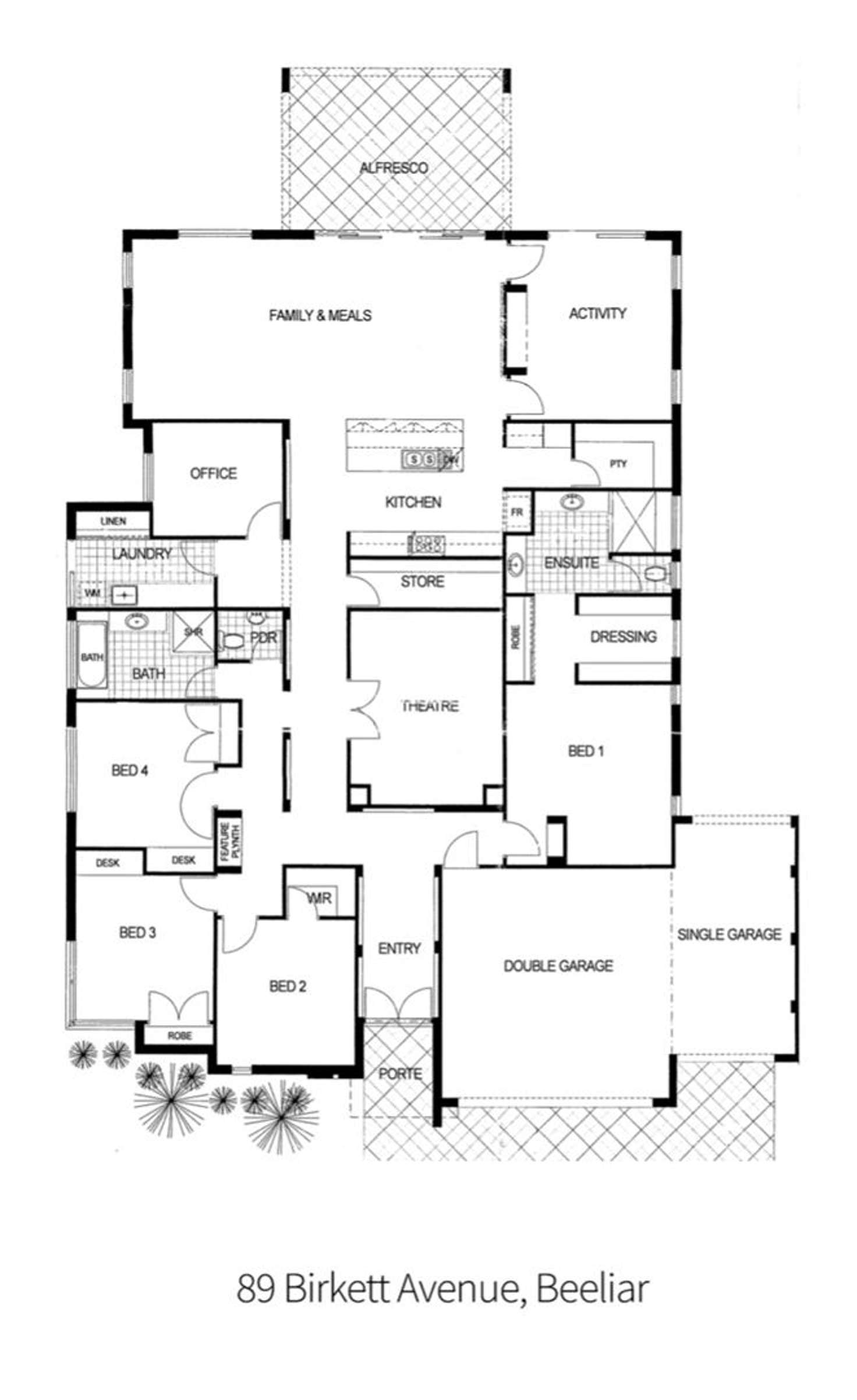 Floorplan of Homely house listing, 89 Birkett Avenue, Beeliar WA 6164