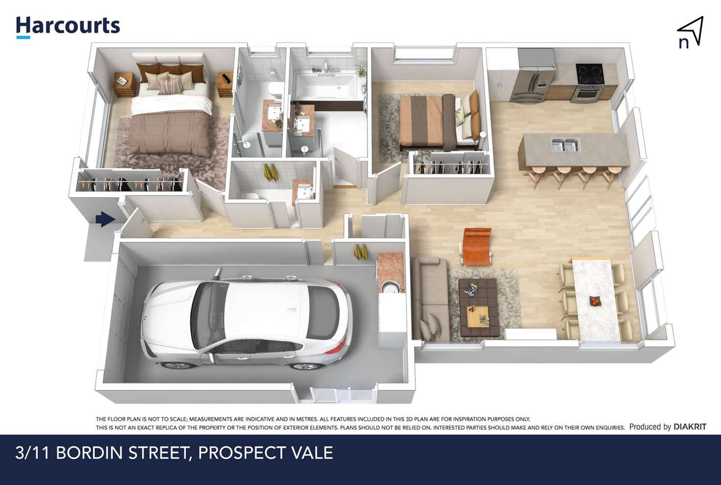 Floorplan of Homely unit listing, 3/11 Bordin Street, Prospect Vale TAS 7250