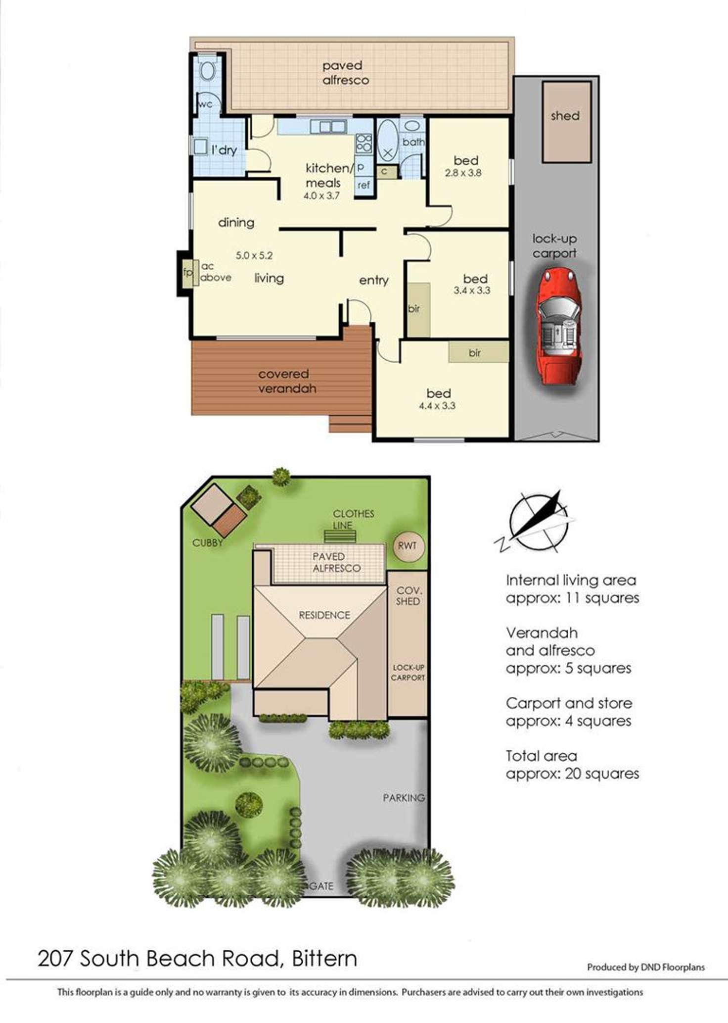 Floorplan of Homely house listing, 207 South Beach Road, Bittern VIC 3918