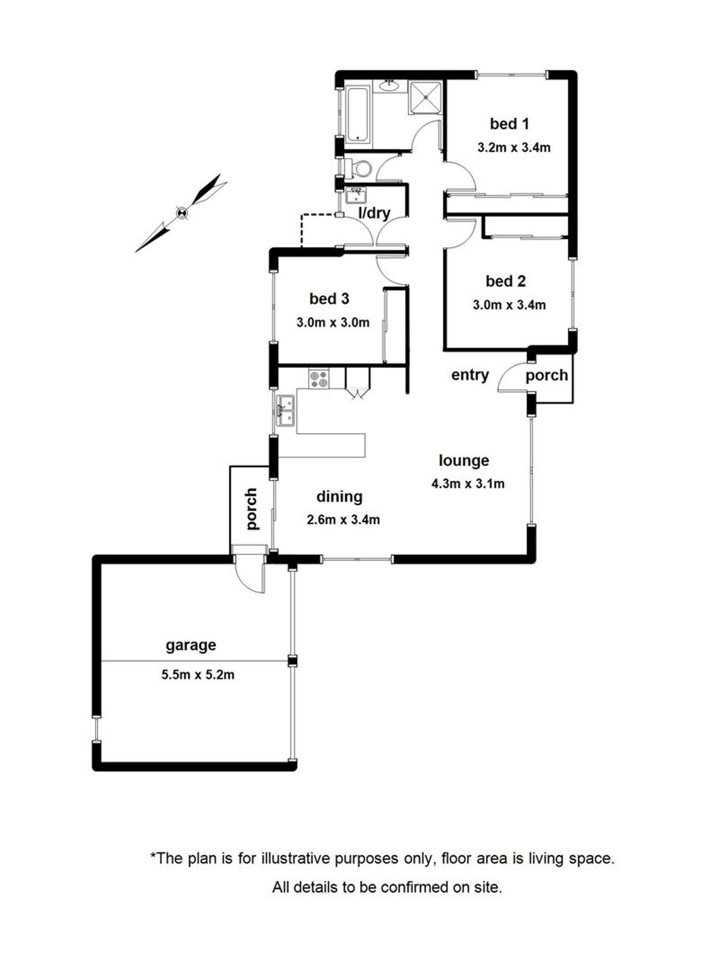 Floorplan of Homely unit listing, 4/2-3 Kevin Close, Beaconsfield VIC 3807