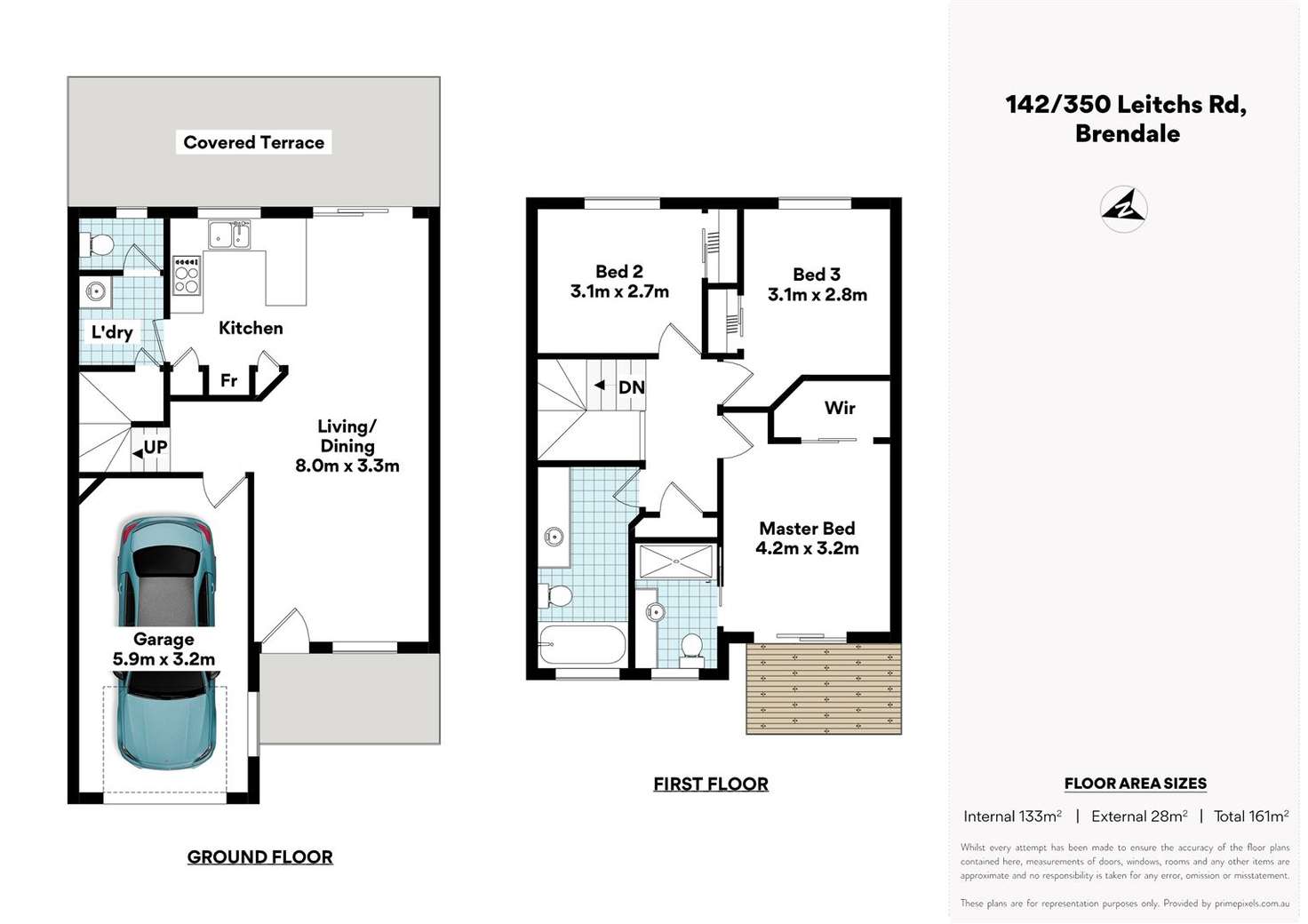 Floorplan of Homely townhouse listing, 142/350 Leitchs rd, Brendale QLD 4500
