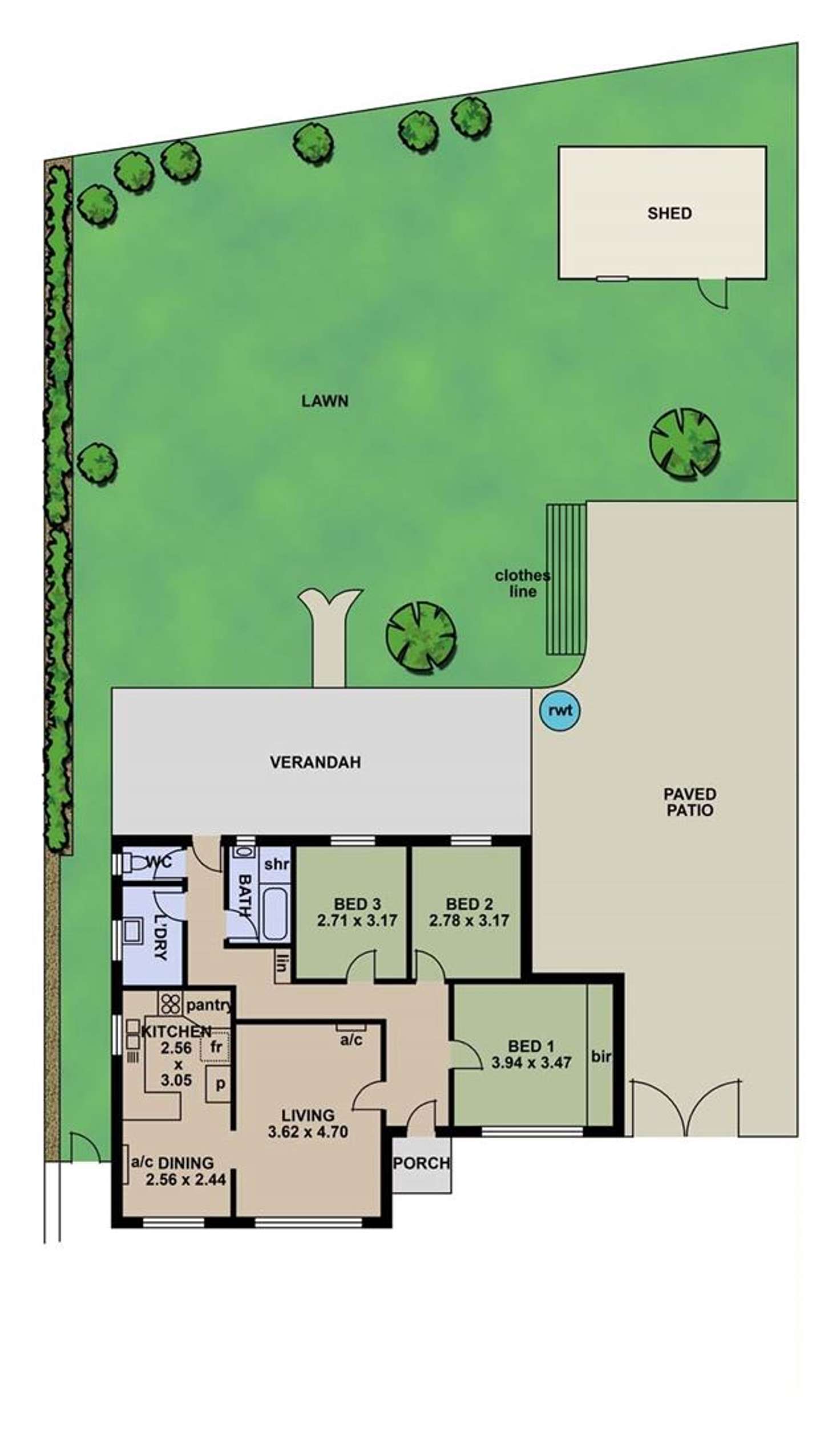 Floorplan of Homely house listing, 54 Scenic Way, Hackham SA 5163