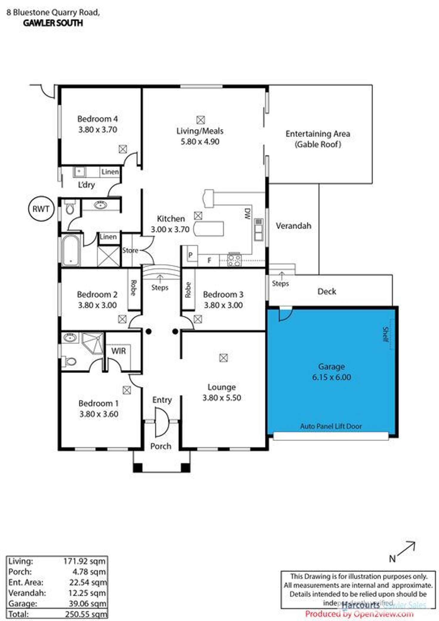 Floorplan of Homely house listing, 8 Blue Stone Quarry Road, Gawler South SA 5118