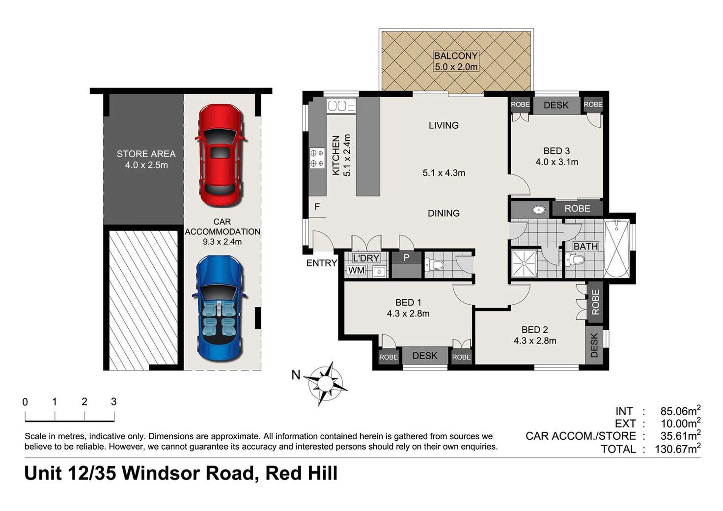 Floorplan of Homely unit listing, 12/35 Windsor Road, Red Hill QLD 4059