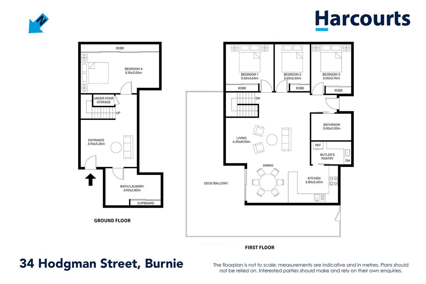 Floorplan of Homely house listing, 34 Hodgman Street, Burnie TAS 7320