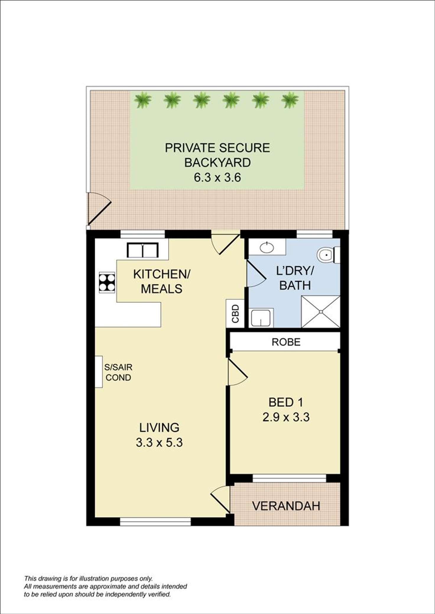 Floorplan of Homely unit listing, 13/255 Main South Road, Hackham West SA 5163