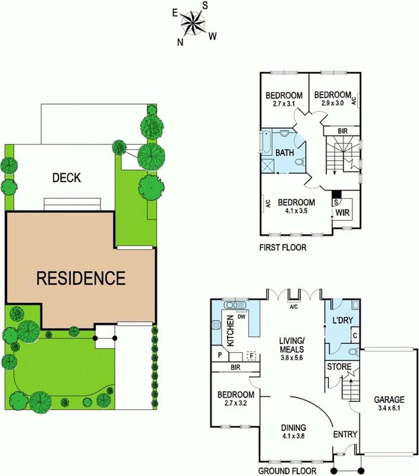 Floorplan of Homely townhouse listing, 34 Prospect Road, Bulleen VIC 3105