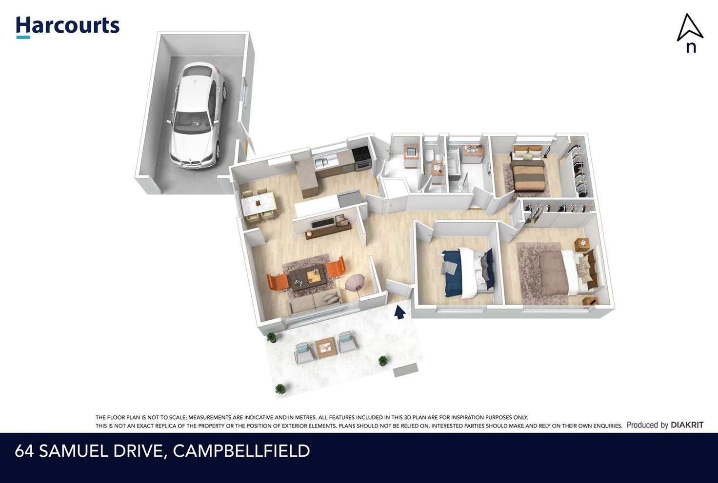 Floorplan of Homely house listing, 64 Samuel Drive, Campbellfield VIC 3061