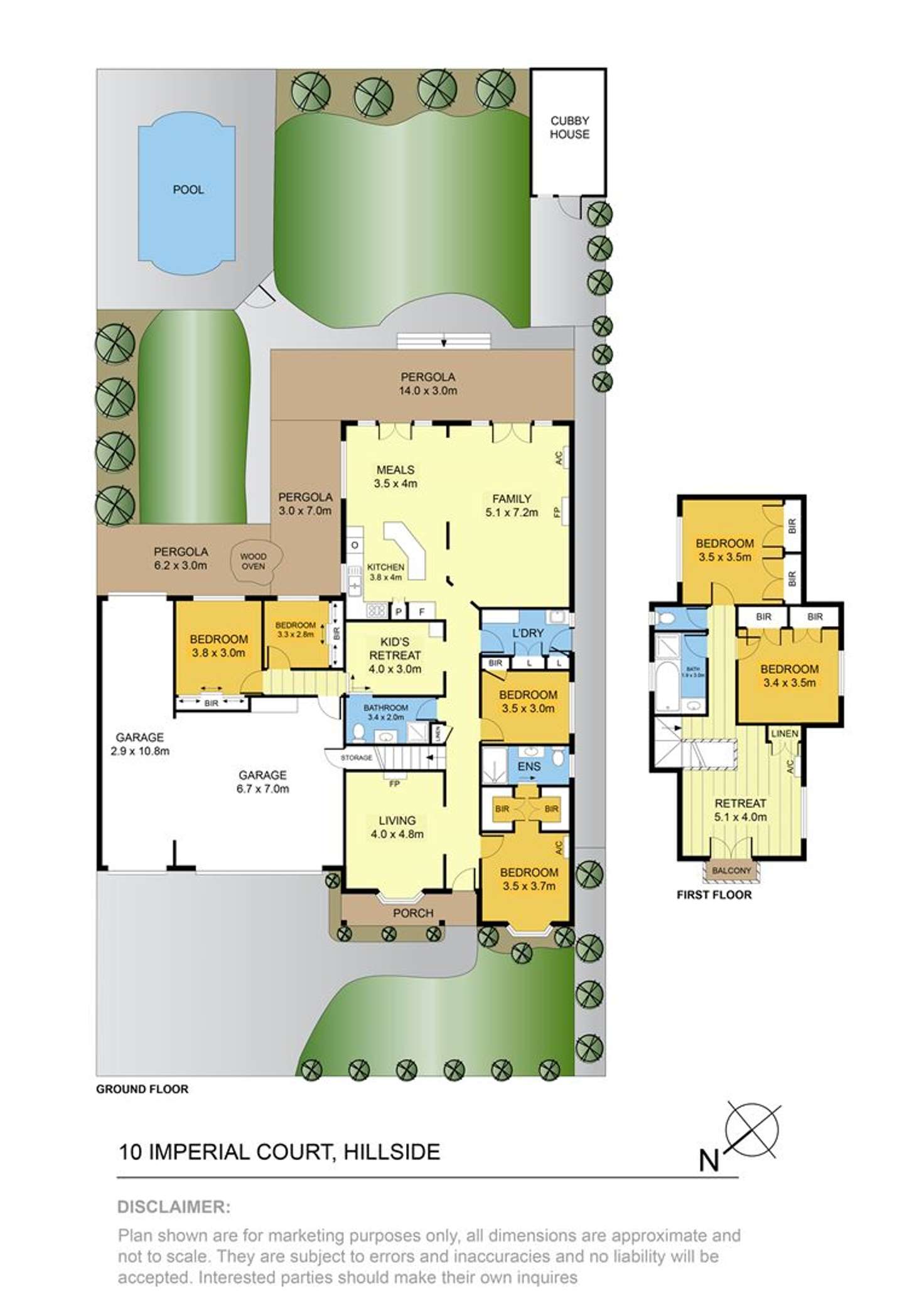 Floorplan of Homely house listing, 10 Imperial Court, Hillside VIC 3037