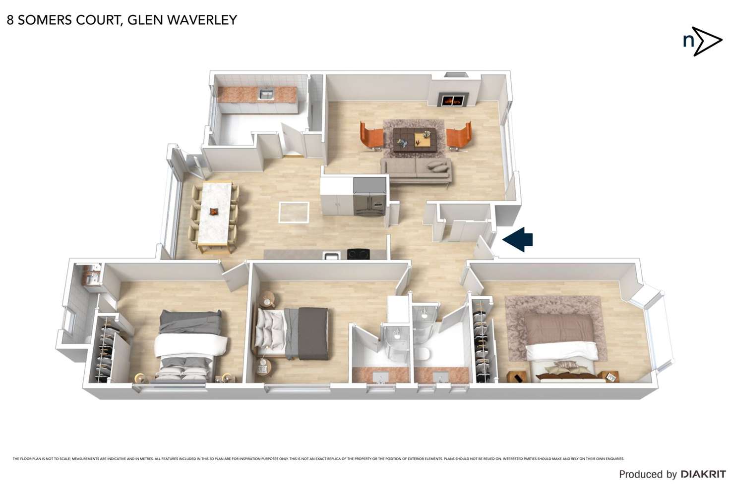 Floorplan of Homely house listing, 8 Somers Court, Glen Waverley VIC 3150