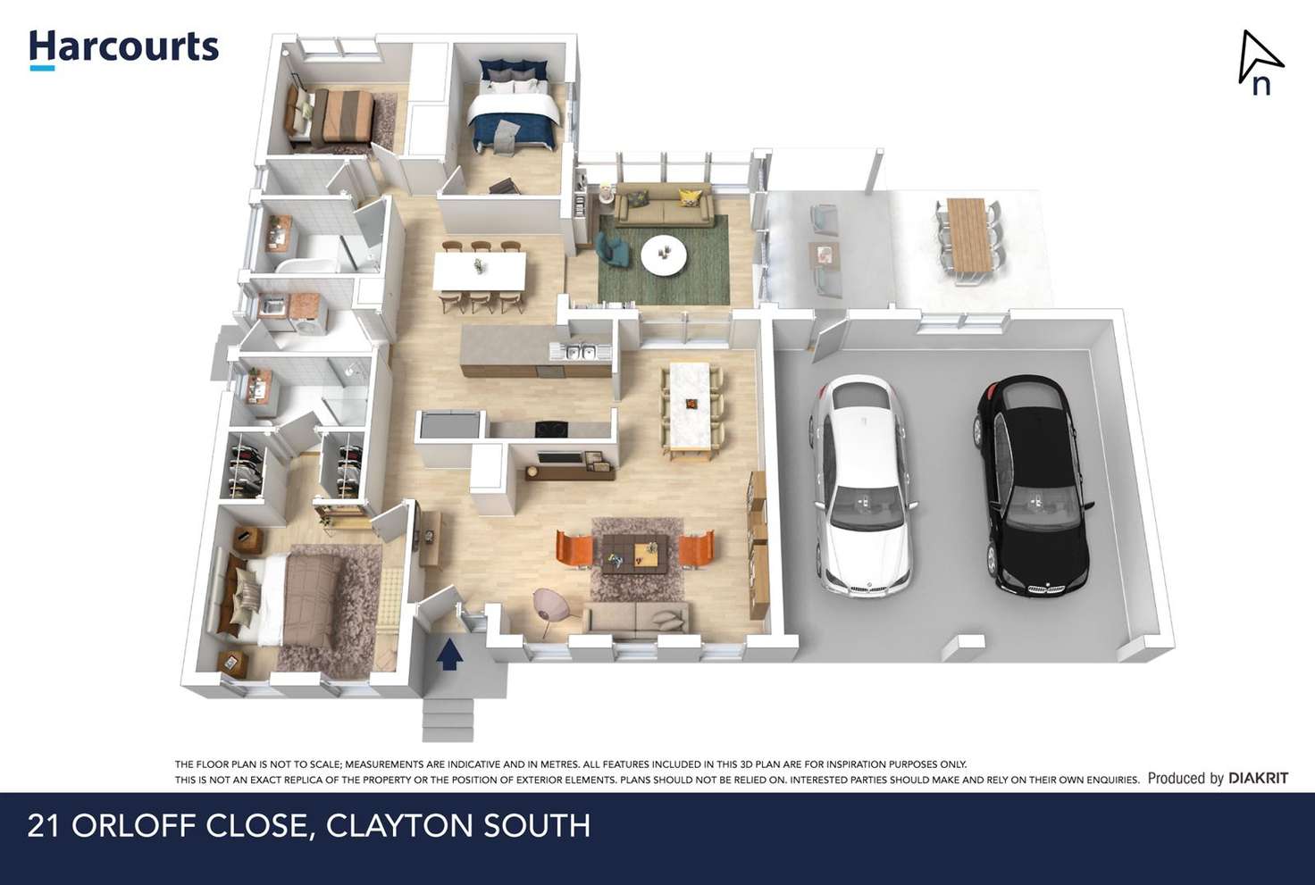 Floorplan of Homely house listing, 21 Orloff Close, Clayton South VIC 3169