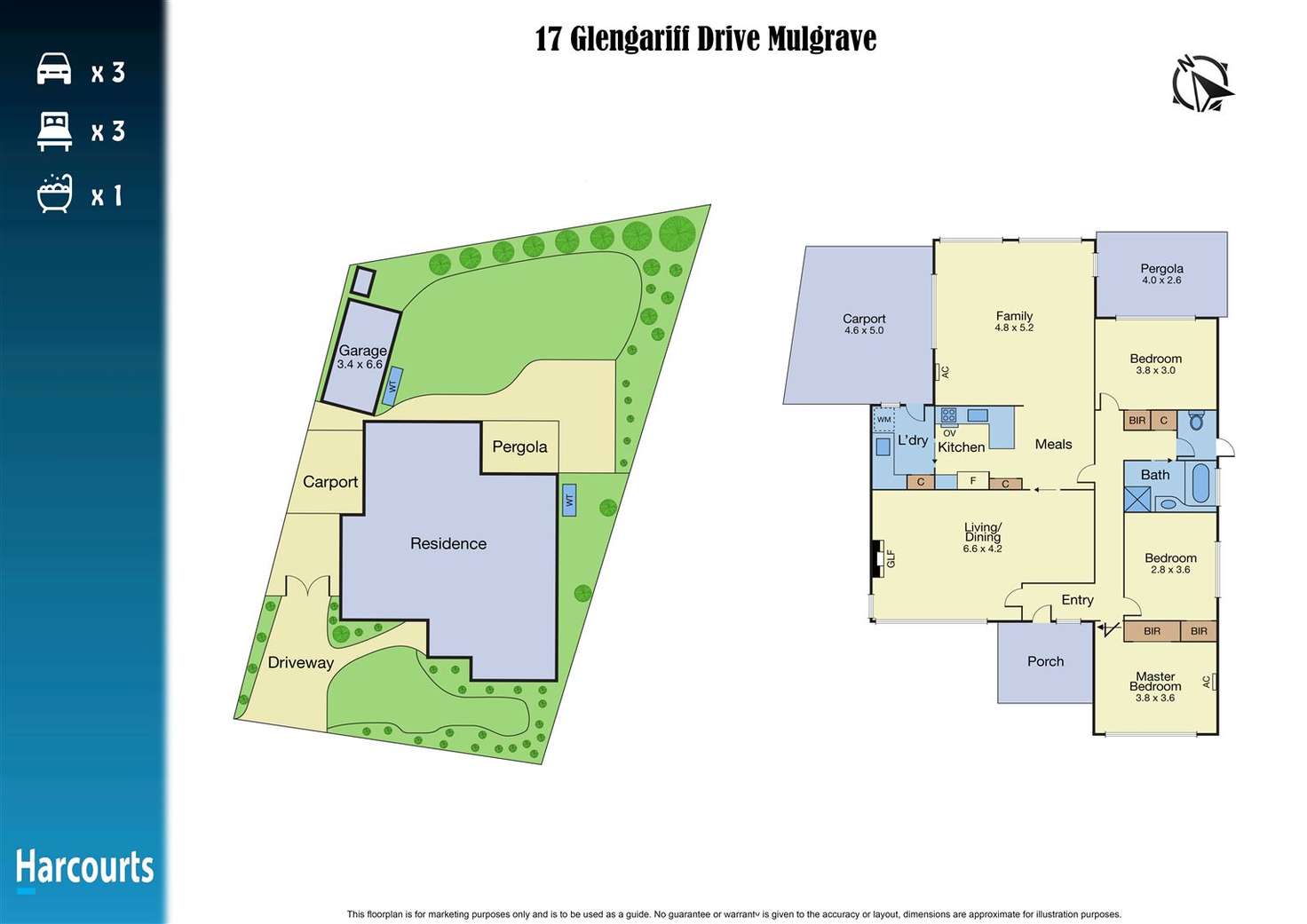 Floorplan of Homely house listing, 17 Glengariff Drive, Mulgrave VIC 3170