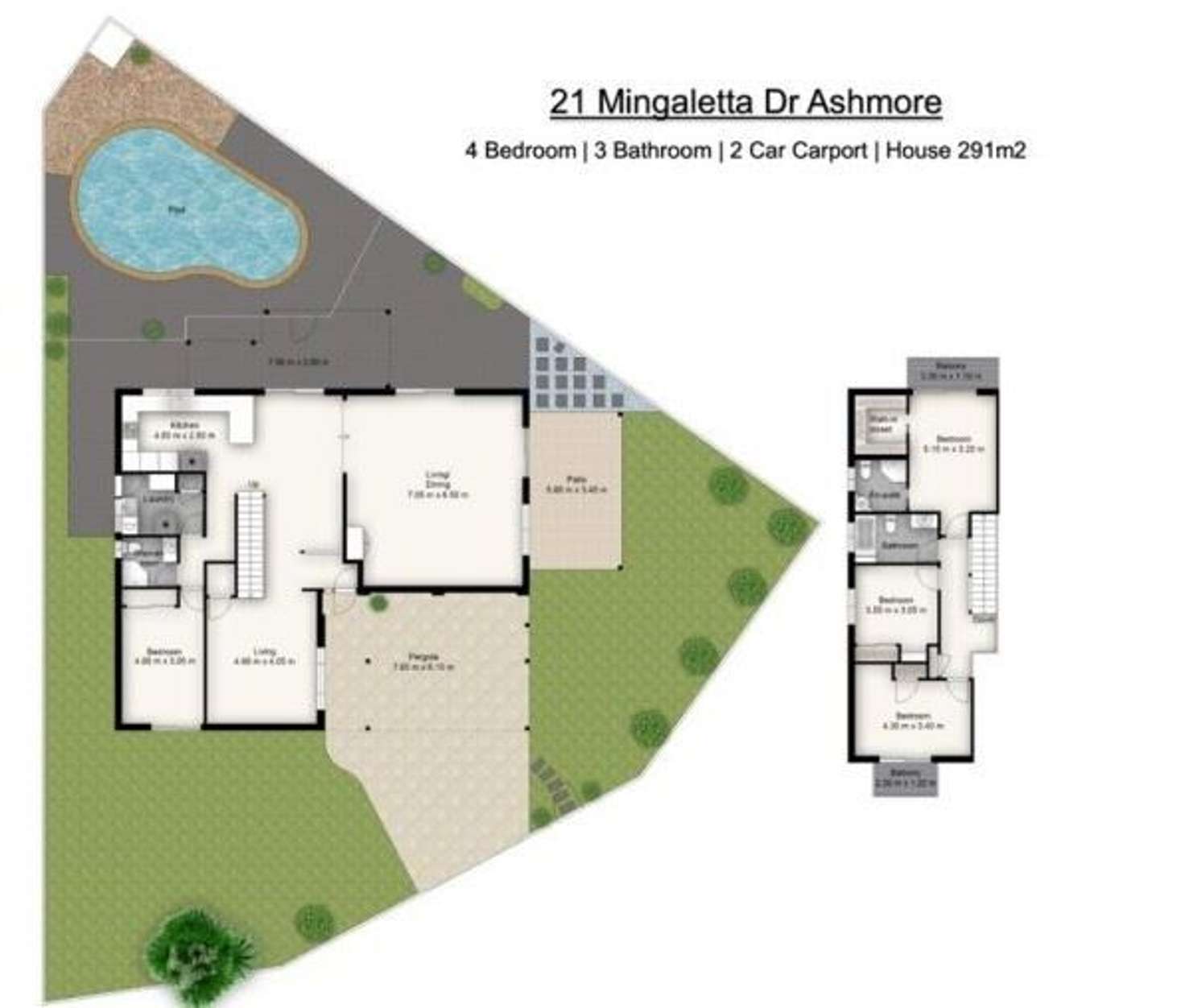 Floorplan of Homely house listing, 21 Mingaletta Drive, Ashmore QLD 4214