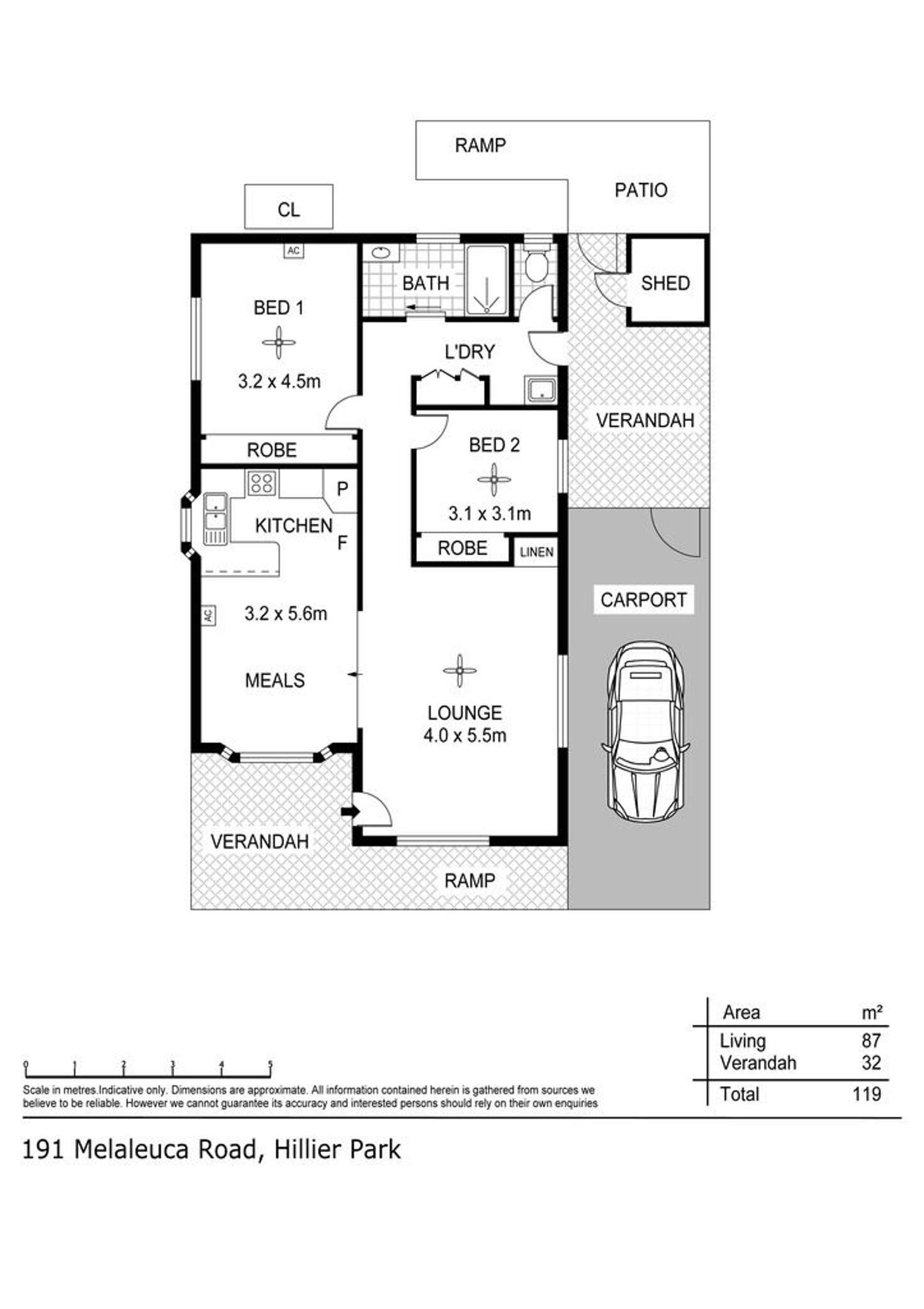 Floorplan of Homely house listing, 191 Melaleuca, Hillier SA 5116