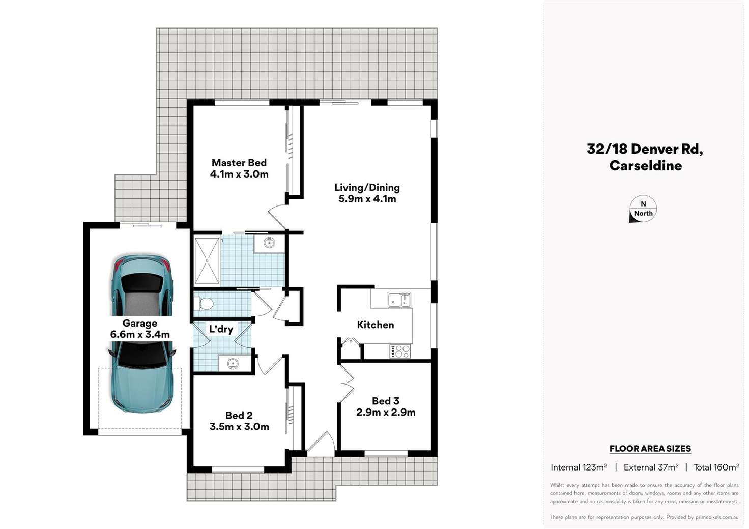Floorplan of Homely villa listing, 32/18 Denver Rd, Carseldine QLD 4034
