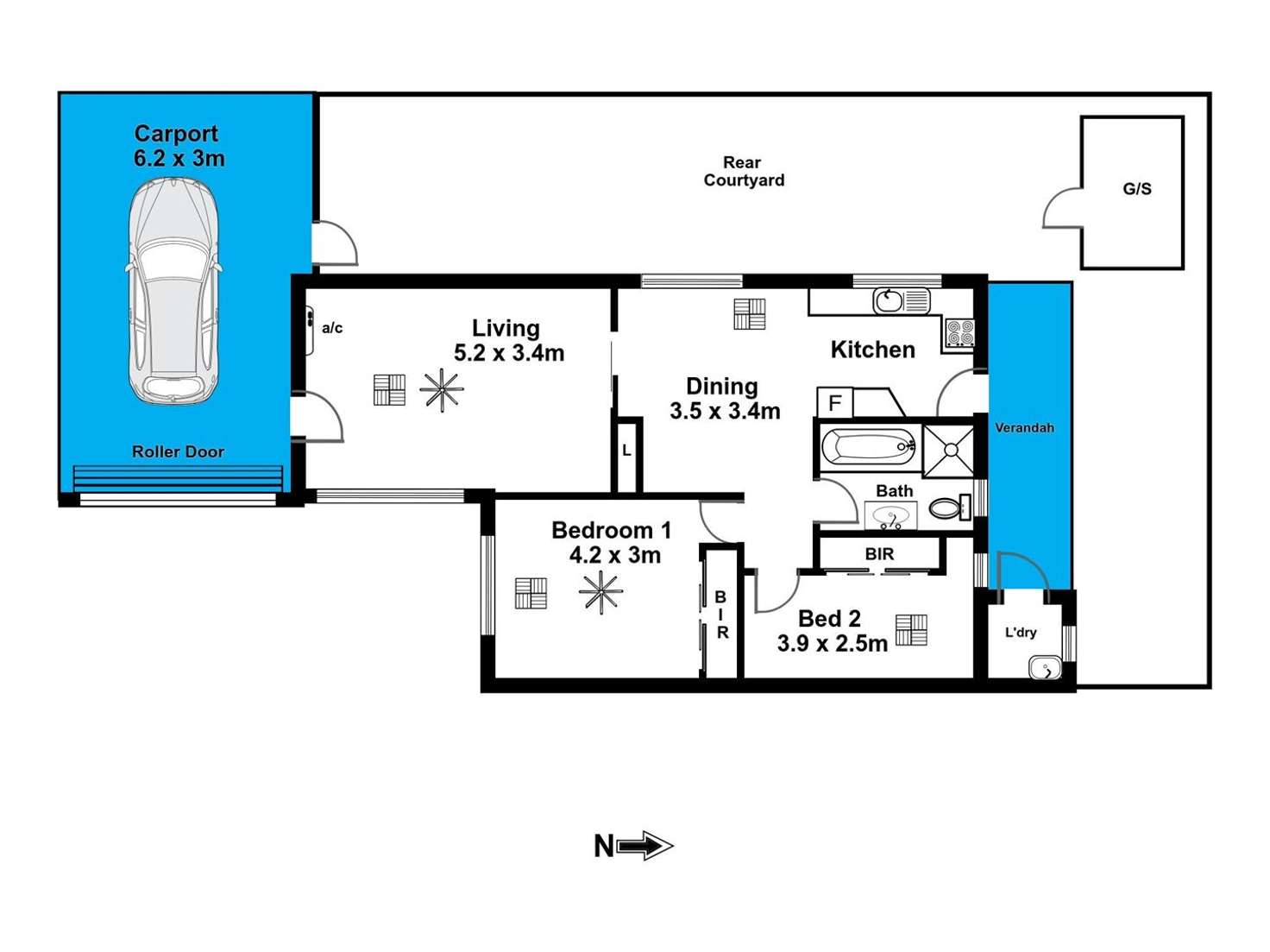 Floorplan of Homely unit listing, 6/14-16 Scarborough Street, Somerton Park SA 5044
