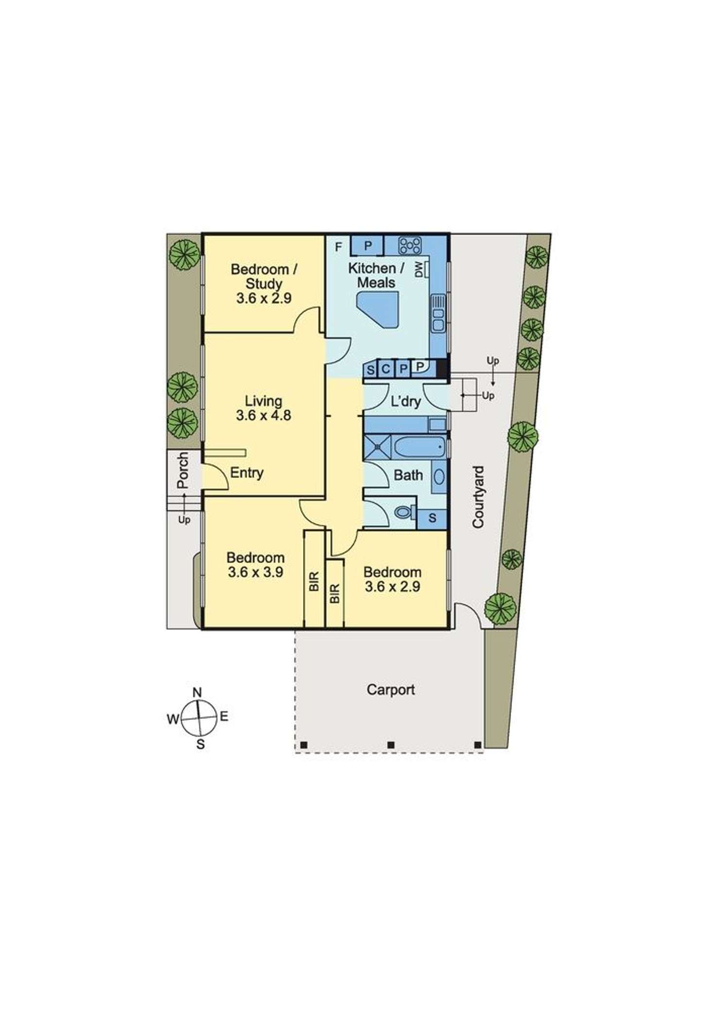 Floorplan of Homely unit listing, 7/42 Strabane Avenue, Mont Albert North VIC 3129
