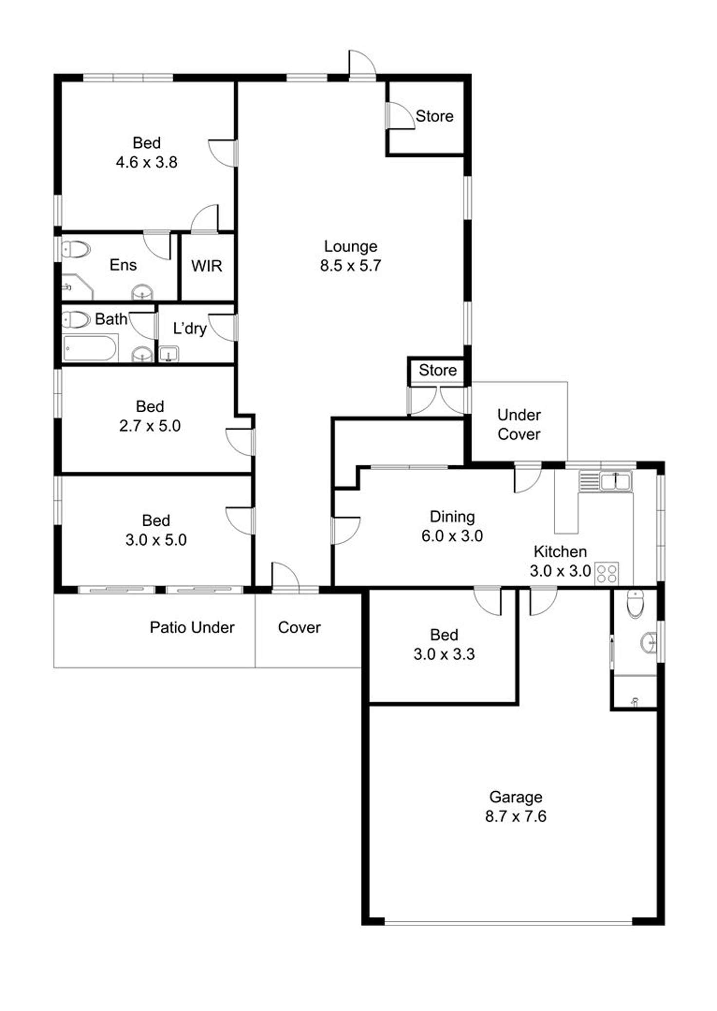 Floorplan of Homely house listing, 57 Batchelor Street, Queenstown TAS 7467