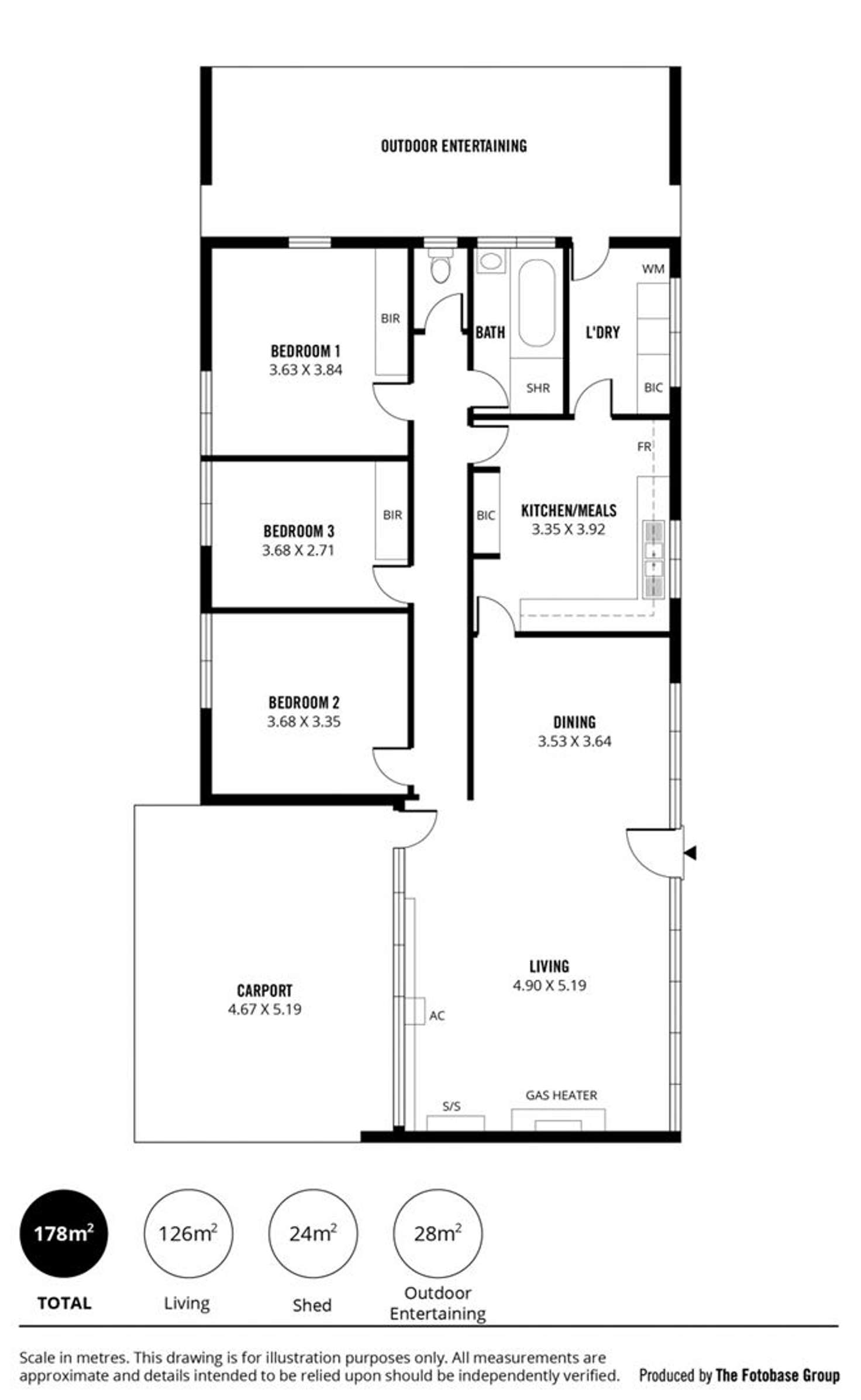 Floorplan of Homely house listing, 4 Selbourne Avenue, Rostrevor SA 5073