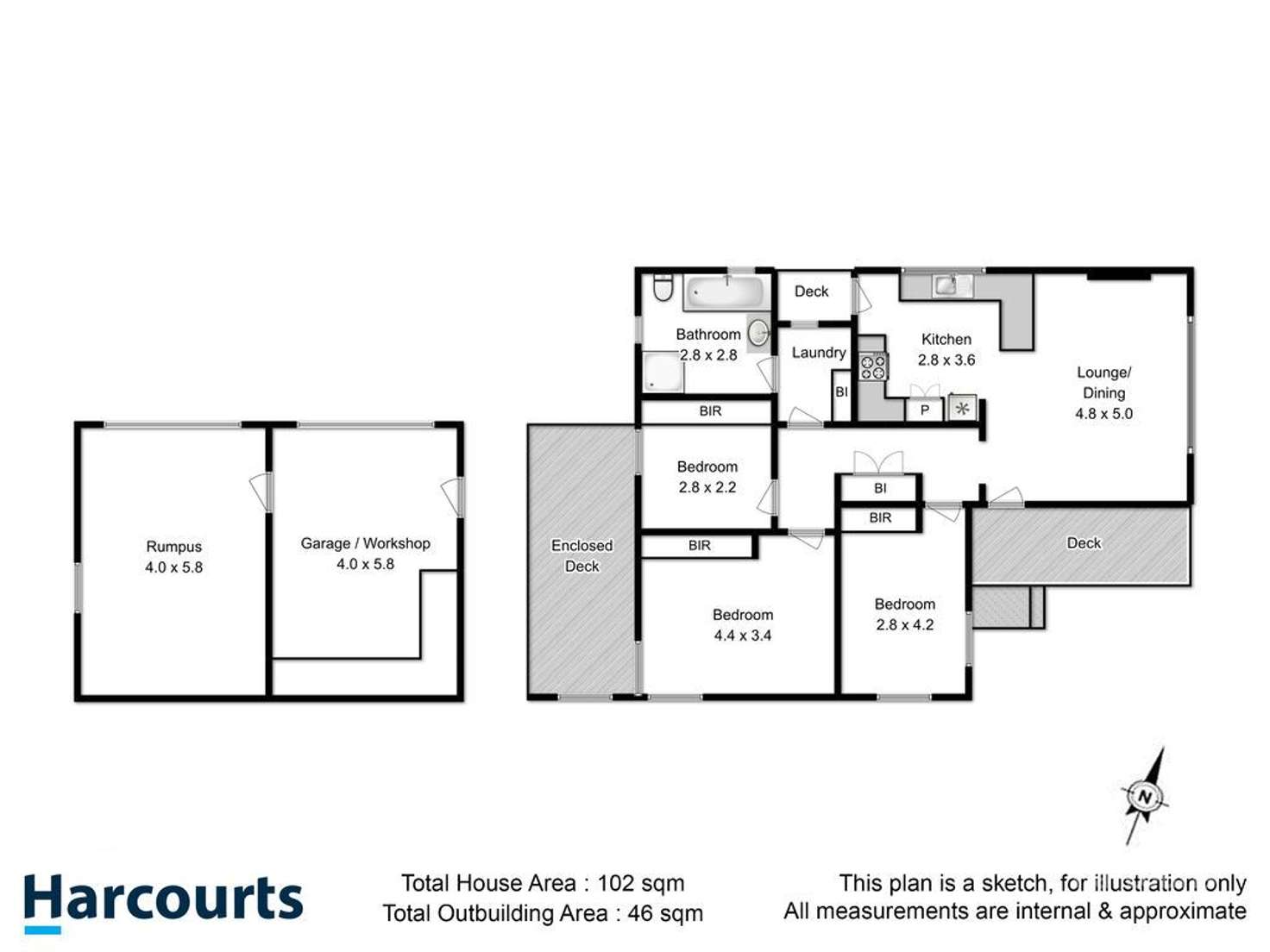 Floorplan of Homely house listing, 24 Maple Avenue, Moonah TAS 7009