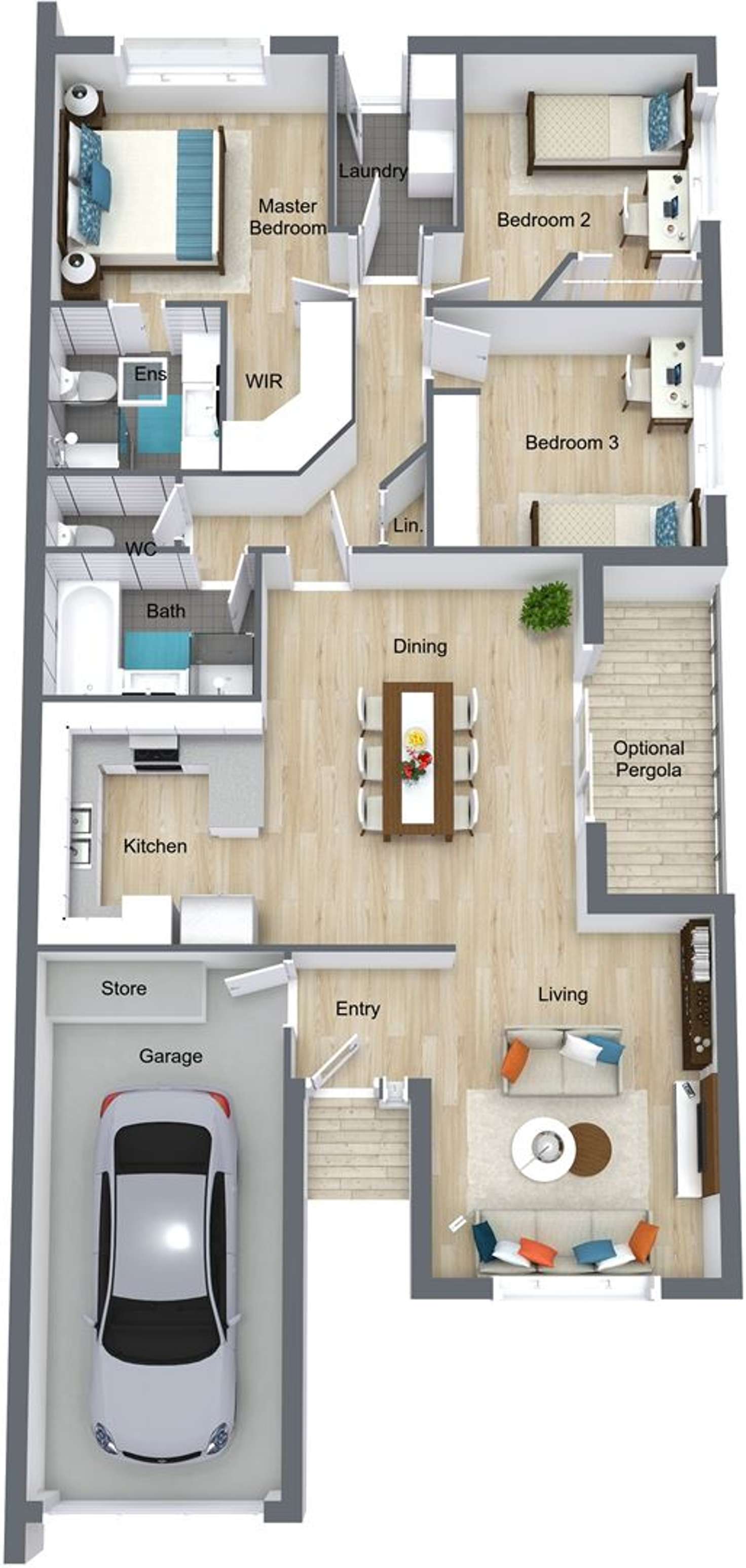 Floorplan of Homely house listing, 35 Magenta Square, Amaroo ACT 2914