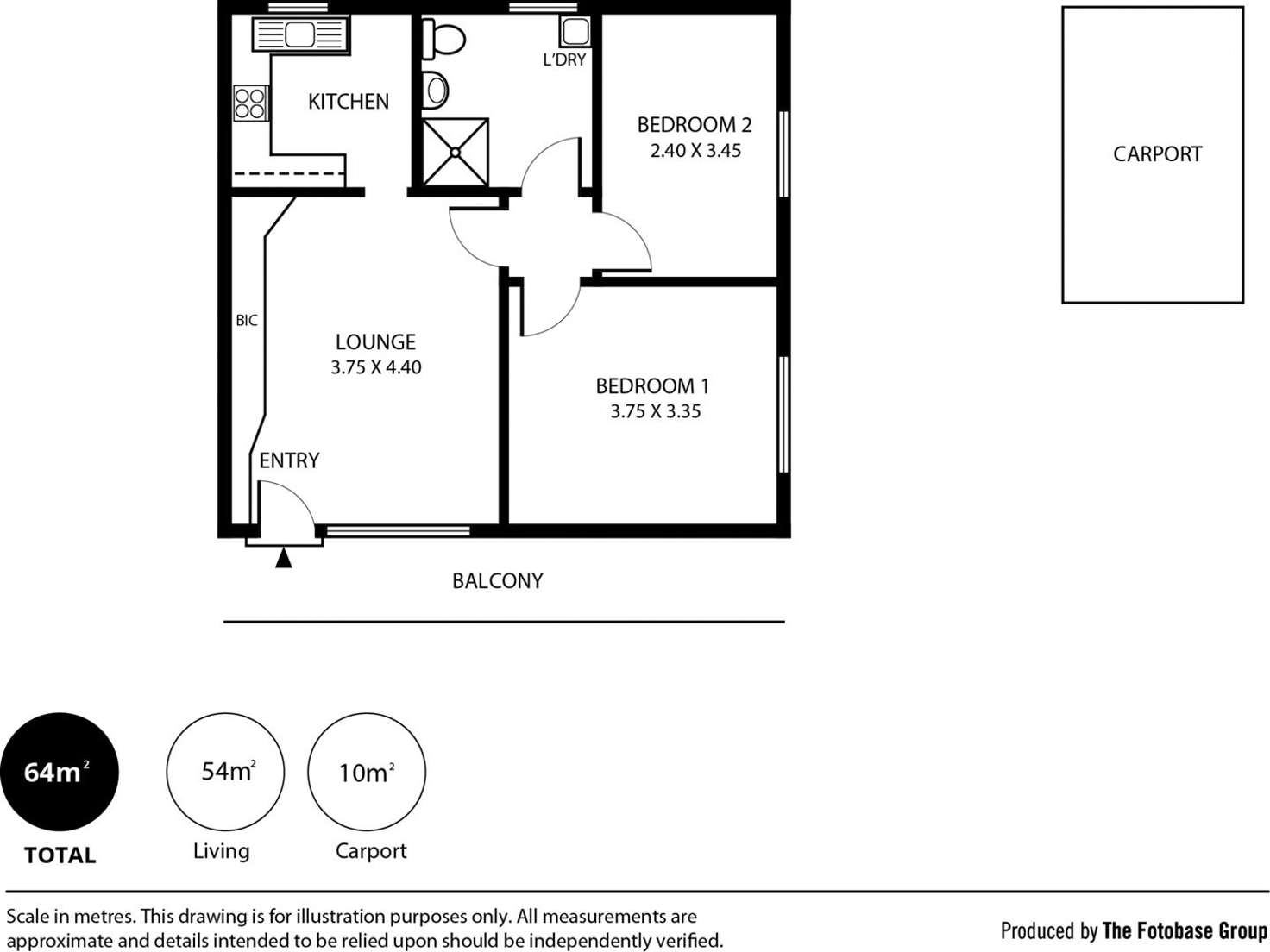 Floorplan of Homely flat listing, 5/71 Spring Street, Queenstown SA 5014