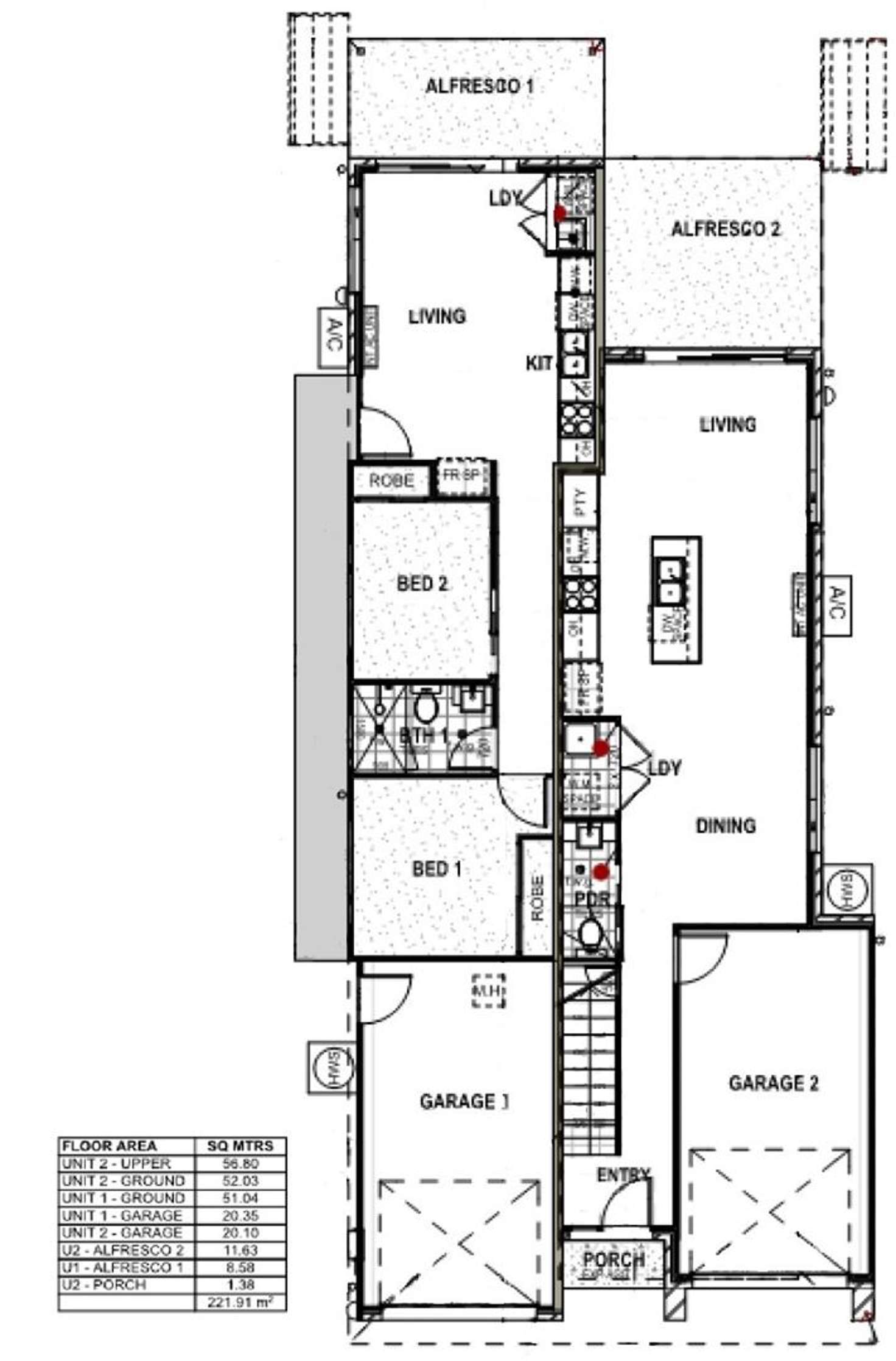Floorplan of Homely semiDetached listing, 39 Challenor Street, Mango Hill QLD 4509