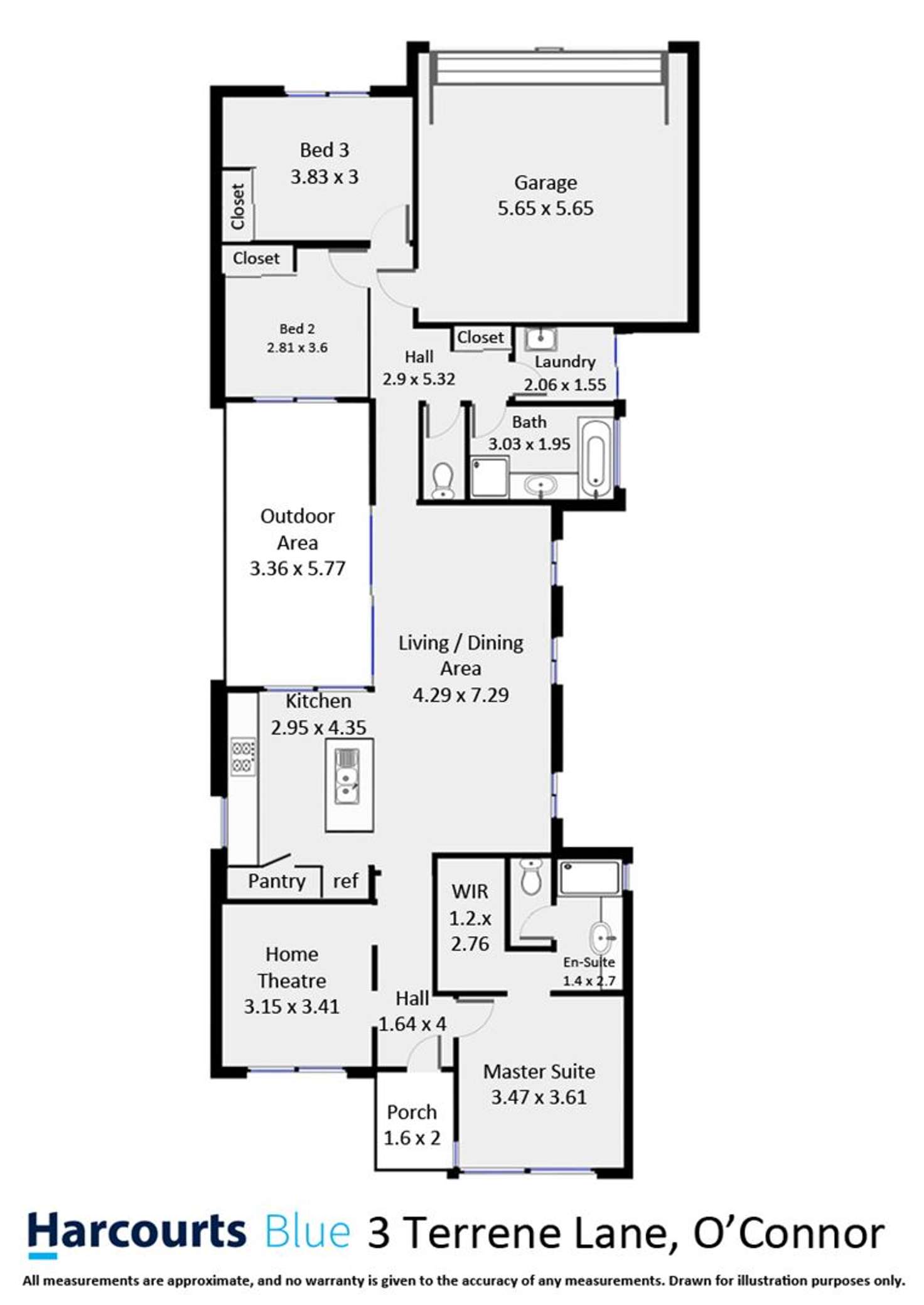 Floorplan of Homely house listing, 3 Terrene Lane, O'connor WA 6163