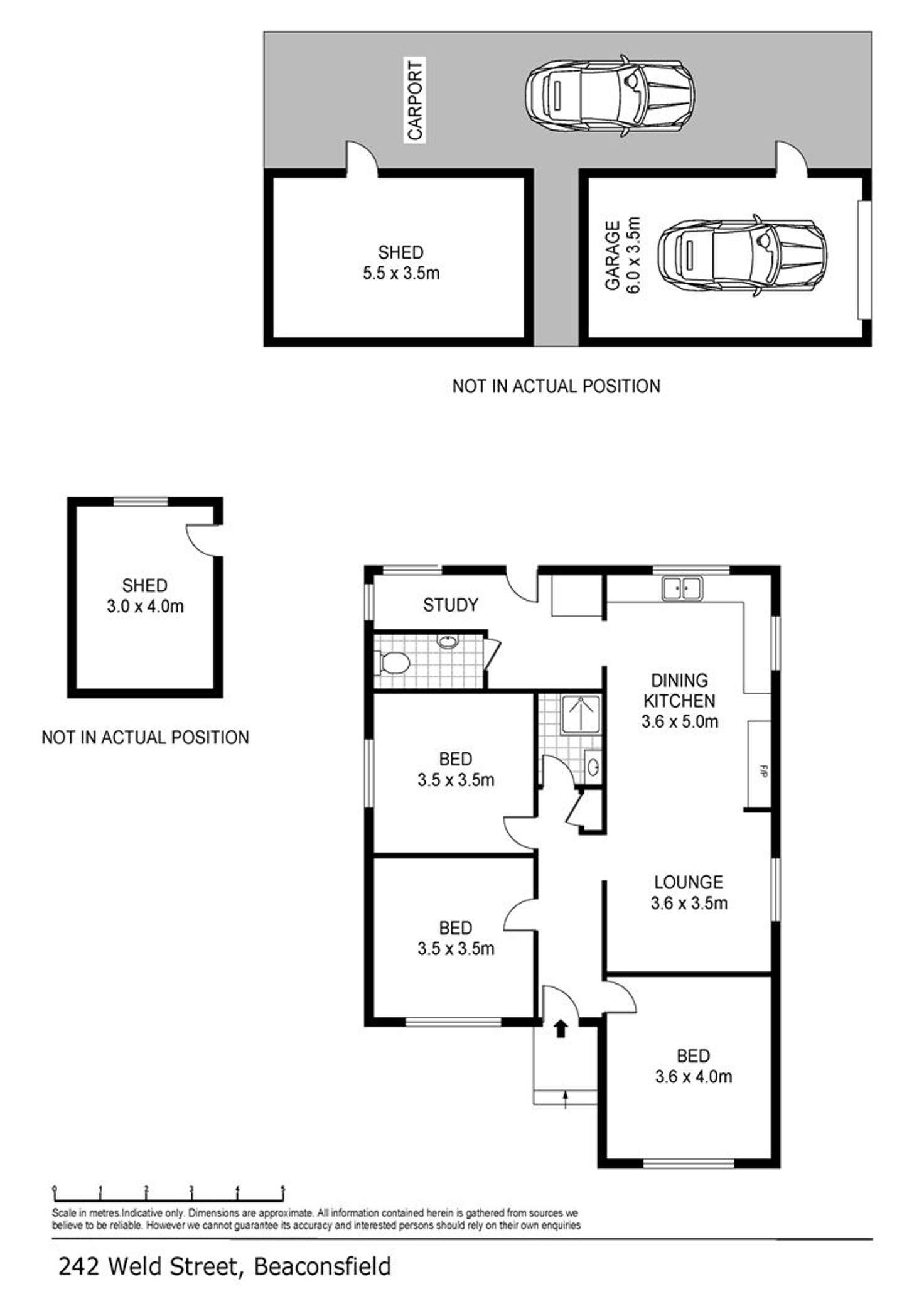 Floorplan of Homely house listing, 242 Weld Street, Beaconsfield TAS 7270