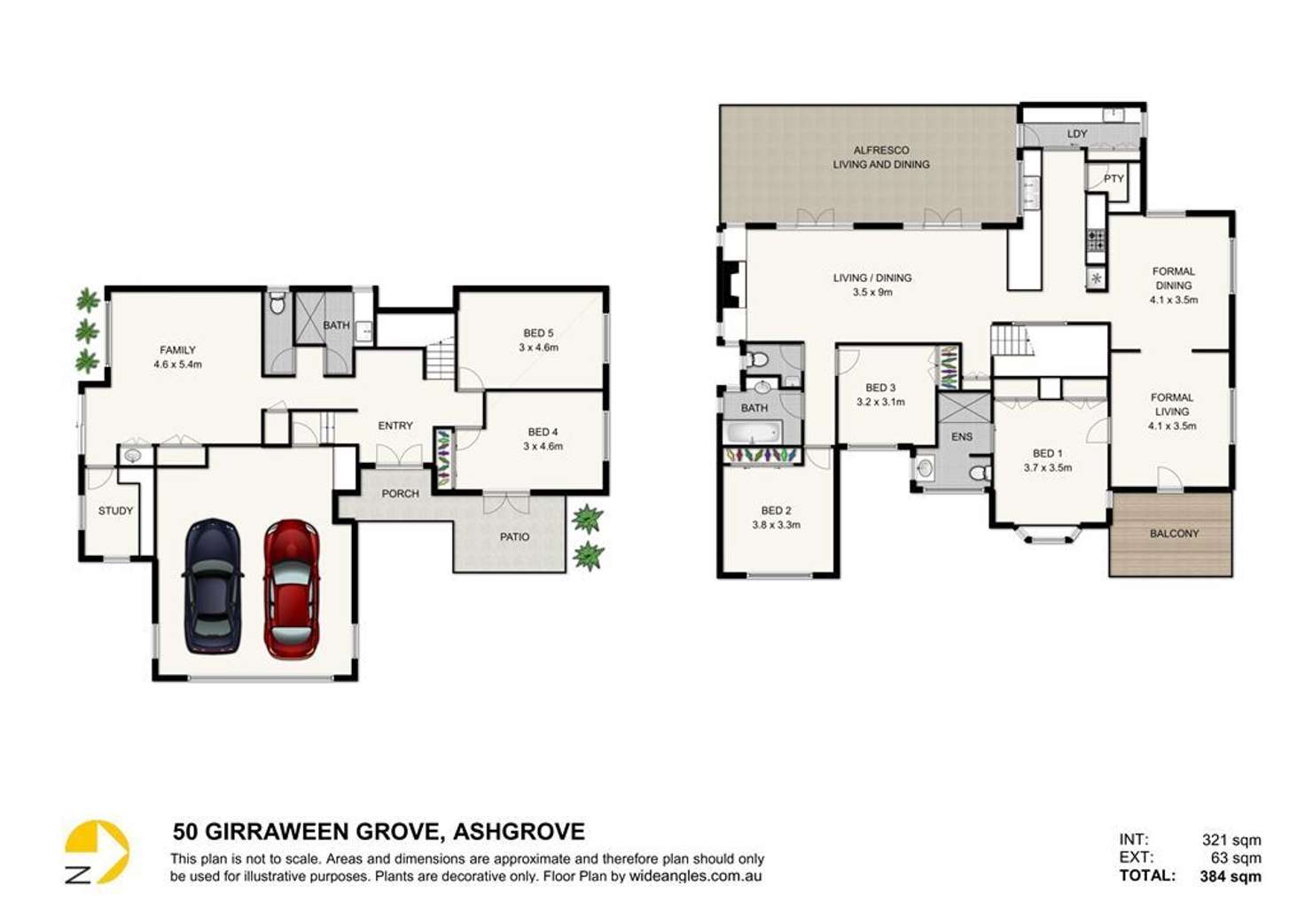 Floorplan of Homely house listing, 50 Girraween Grove, Ashgrove QLD 4060