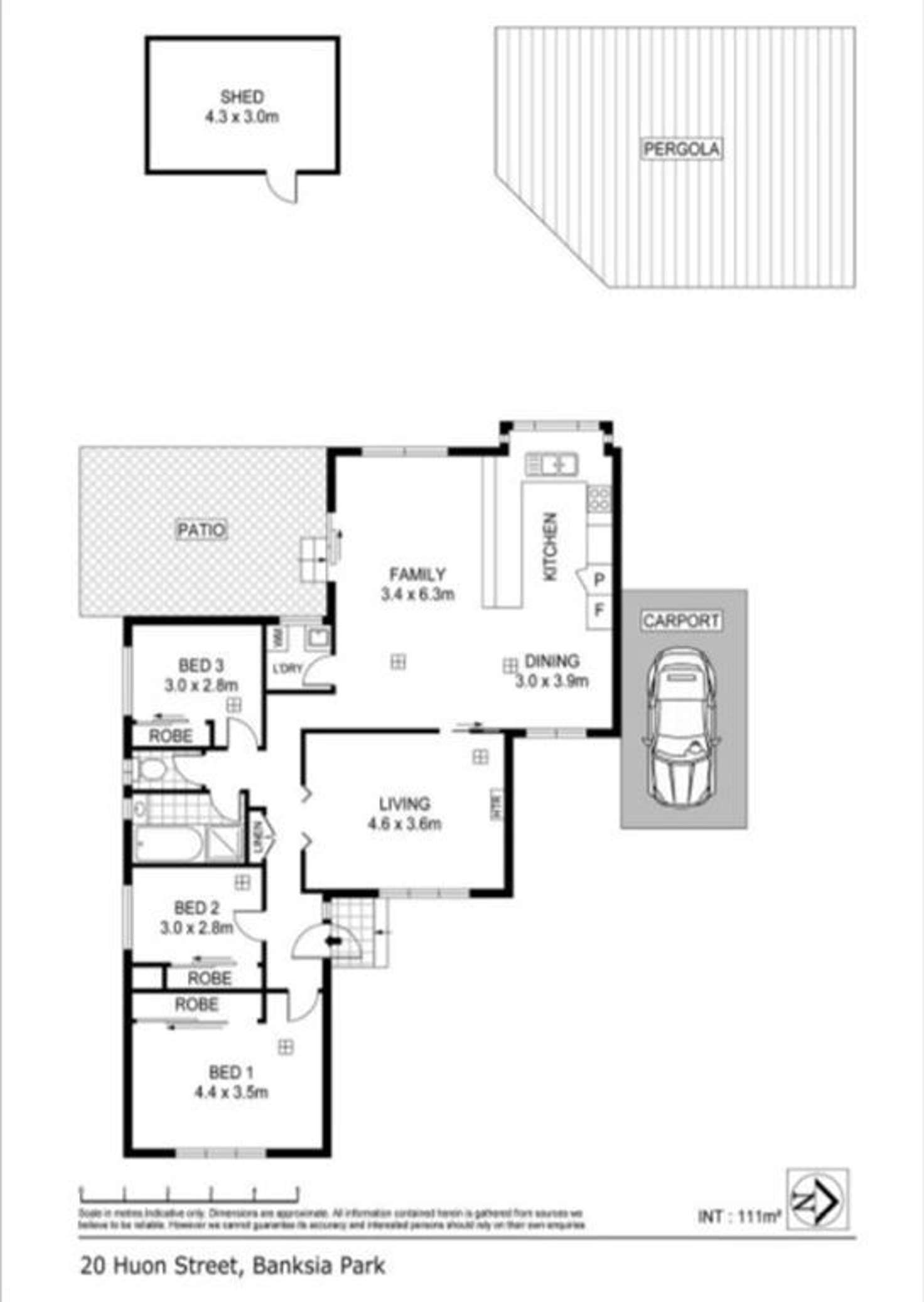 Floorplan of Homely house listing, 20 Huon Street, Banksia Park SA 5091