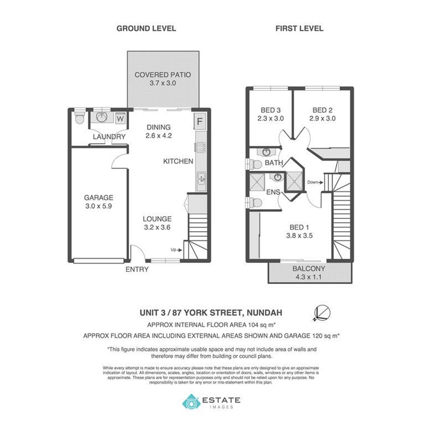 Floorplan of Homely townhouse listing, 3/87 York Street, Nundah QLD 4012