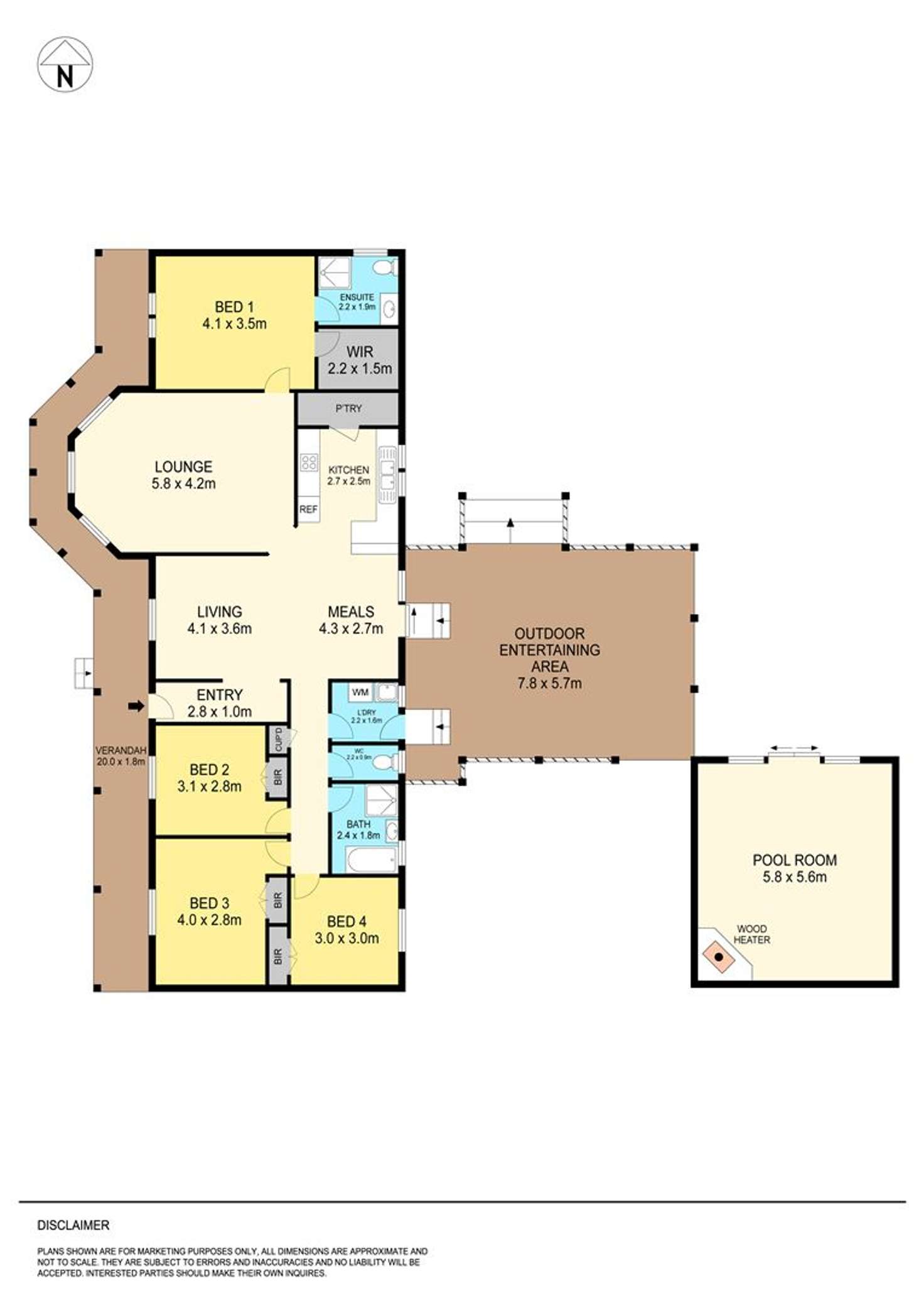 Floorplan of Homely house listing, 110 Melaleuca Road, Enfield VIC 3352