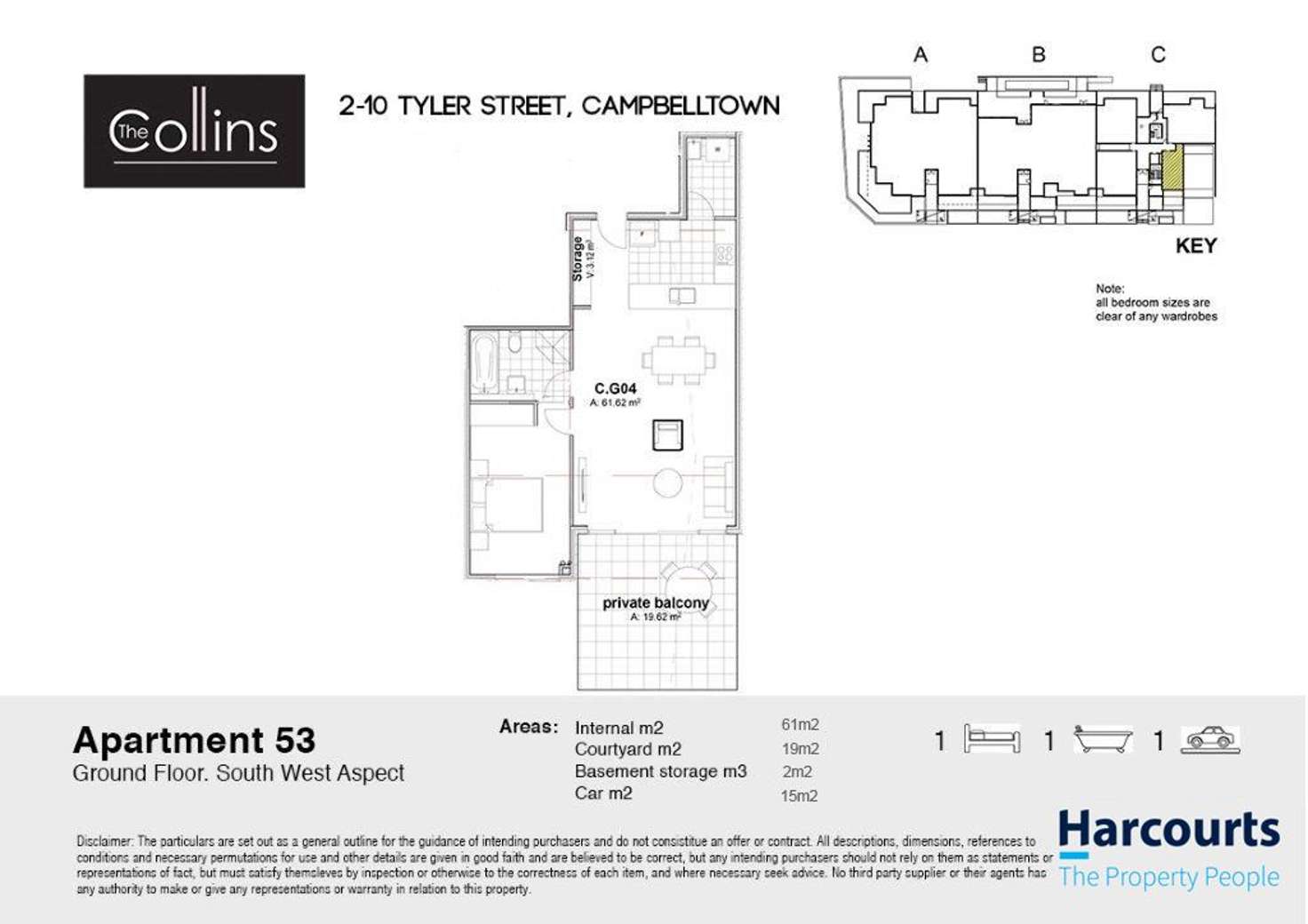 Floorplan of Homely unit listing, 53/2-10 Tyler Street, Campbelltown NSW 2560