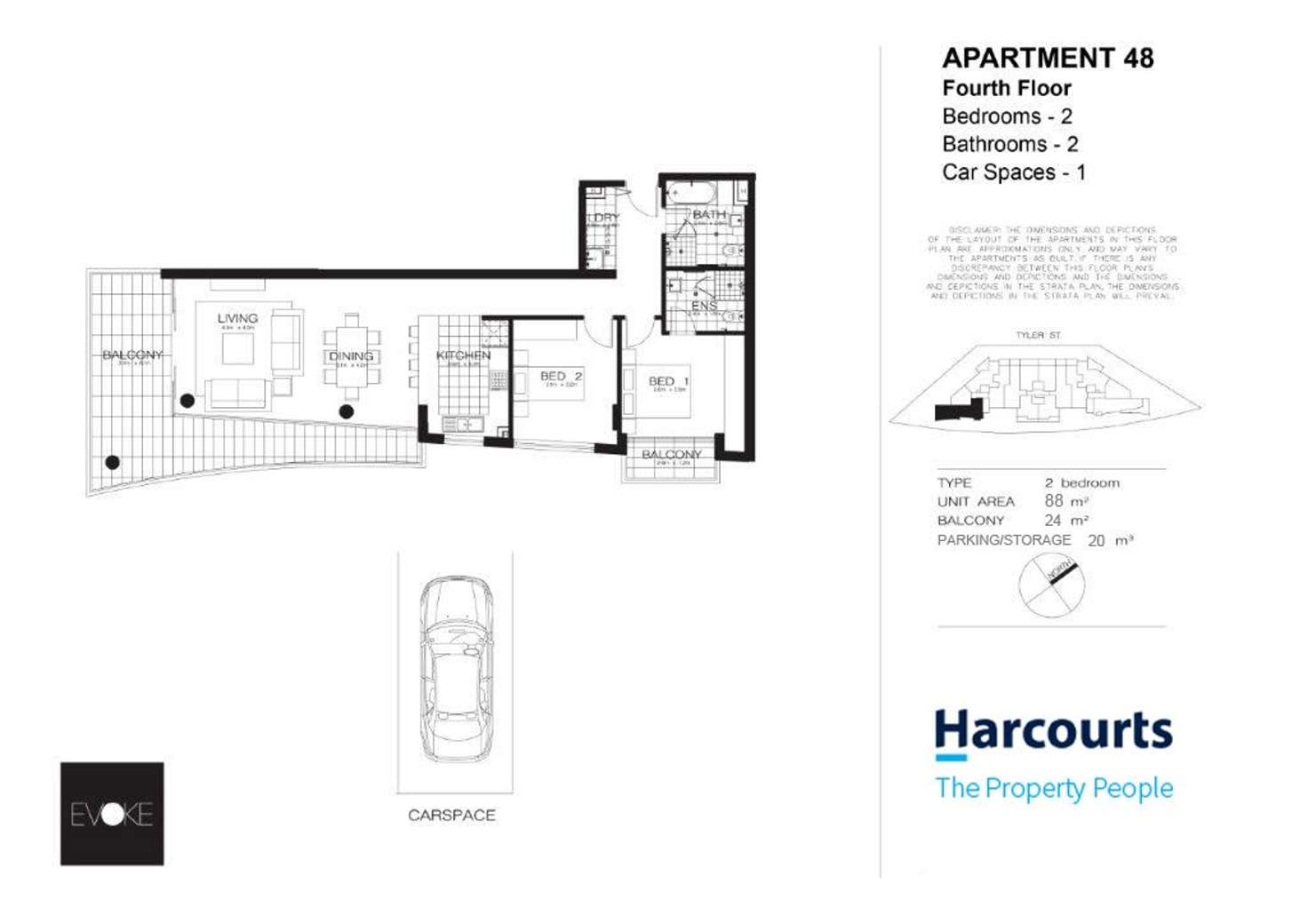 Floorplan of Homely apartment listing, 48/24-26 Tyler Street, Campbelltown NSW 2560
