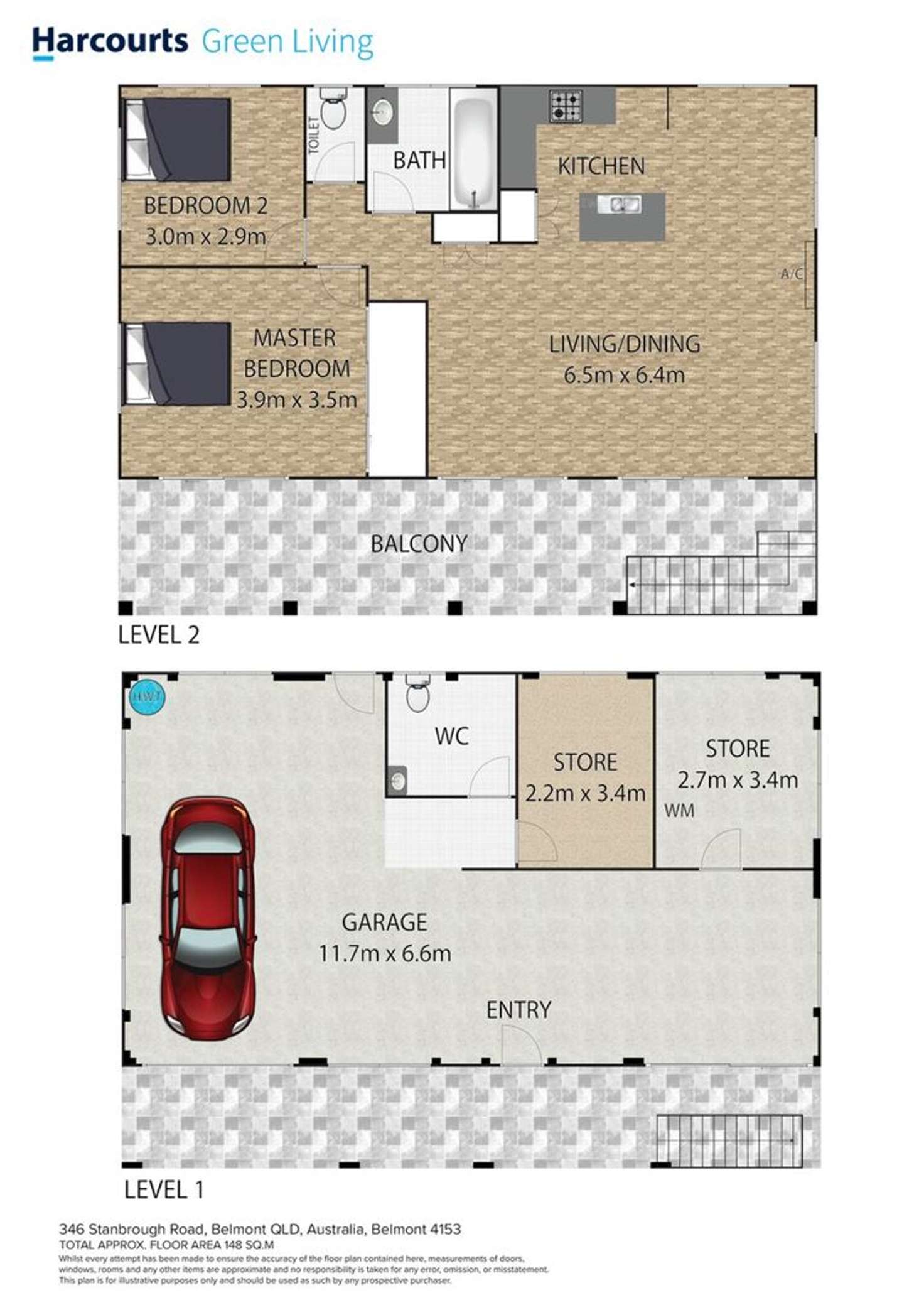 Floorplan of Homely house listing, 346 Stanborough Road, Belmont QLD 4153
