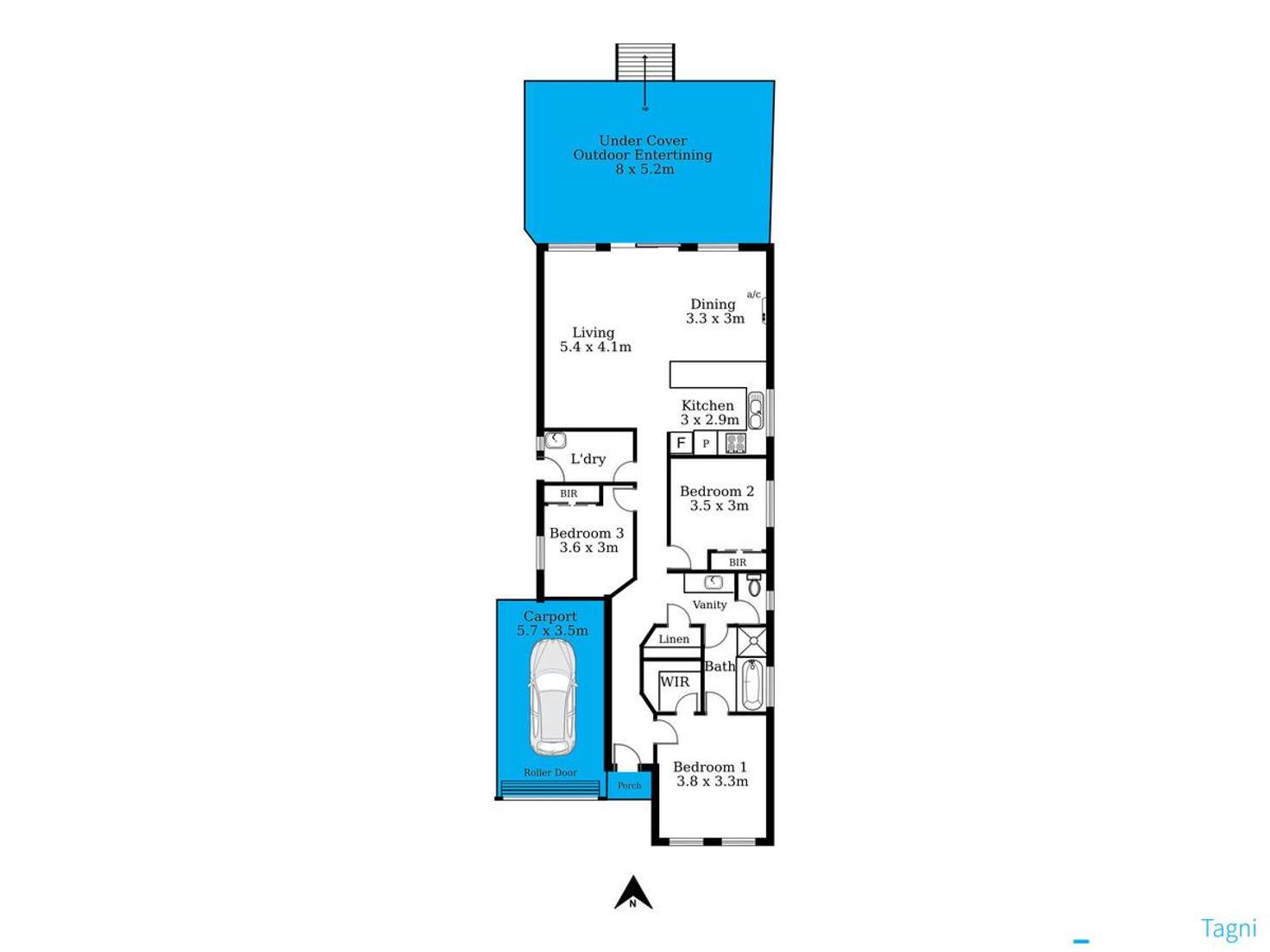 Floorplan of Homely house listing, 20 New York Road, Aberfoyle Park SA 5159