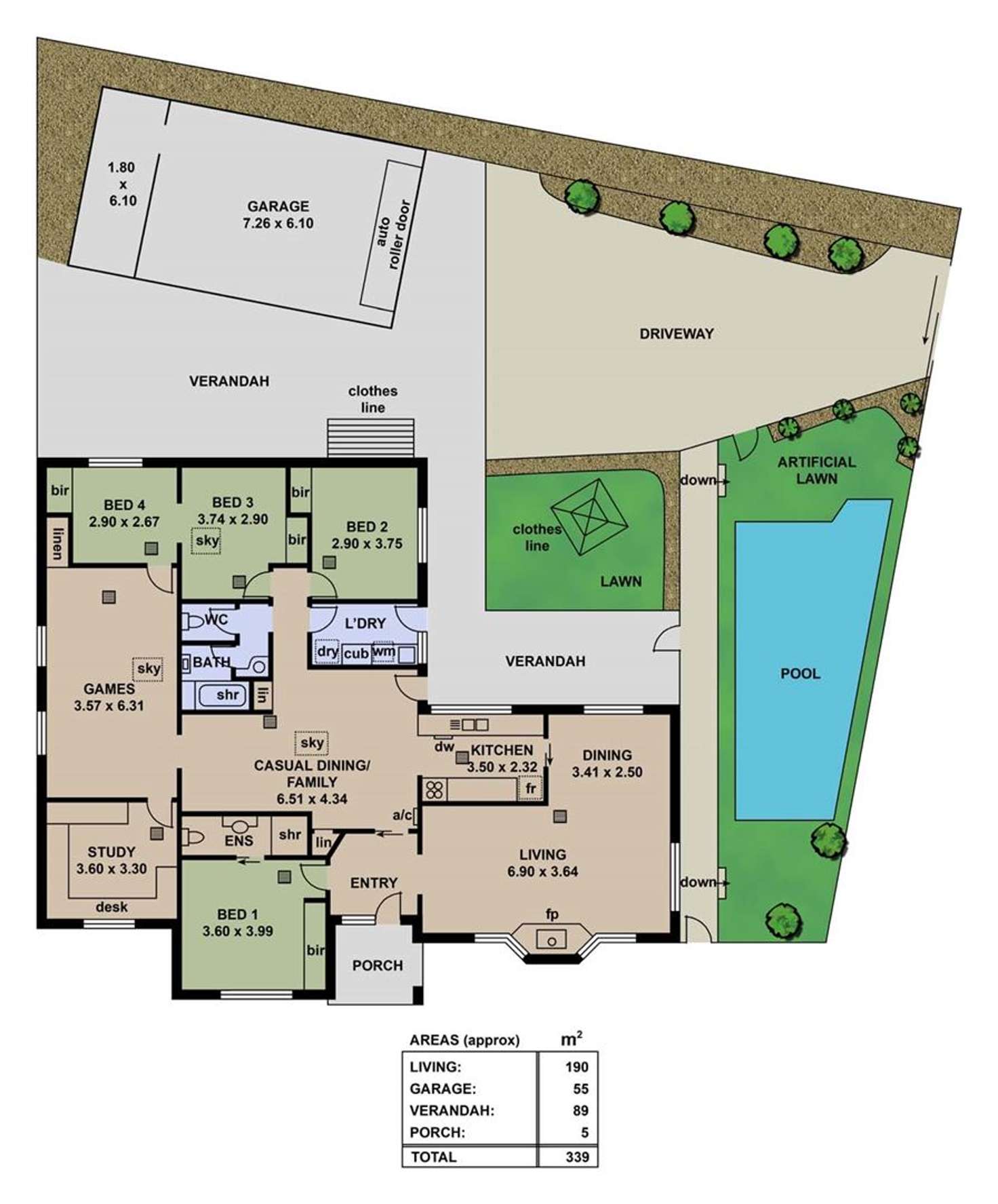 Floorplan of Homely house listing, 16 Oakridge Road, Aberfoyle Park SA 5159